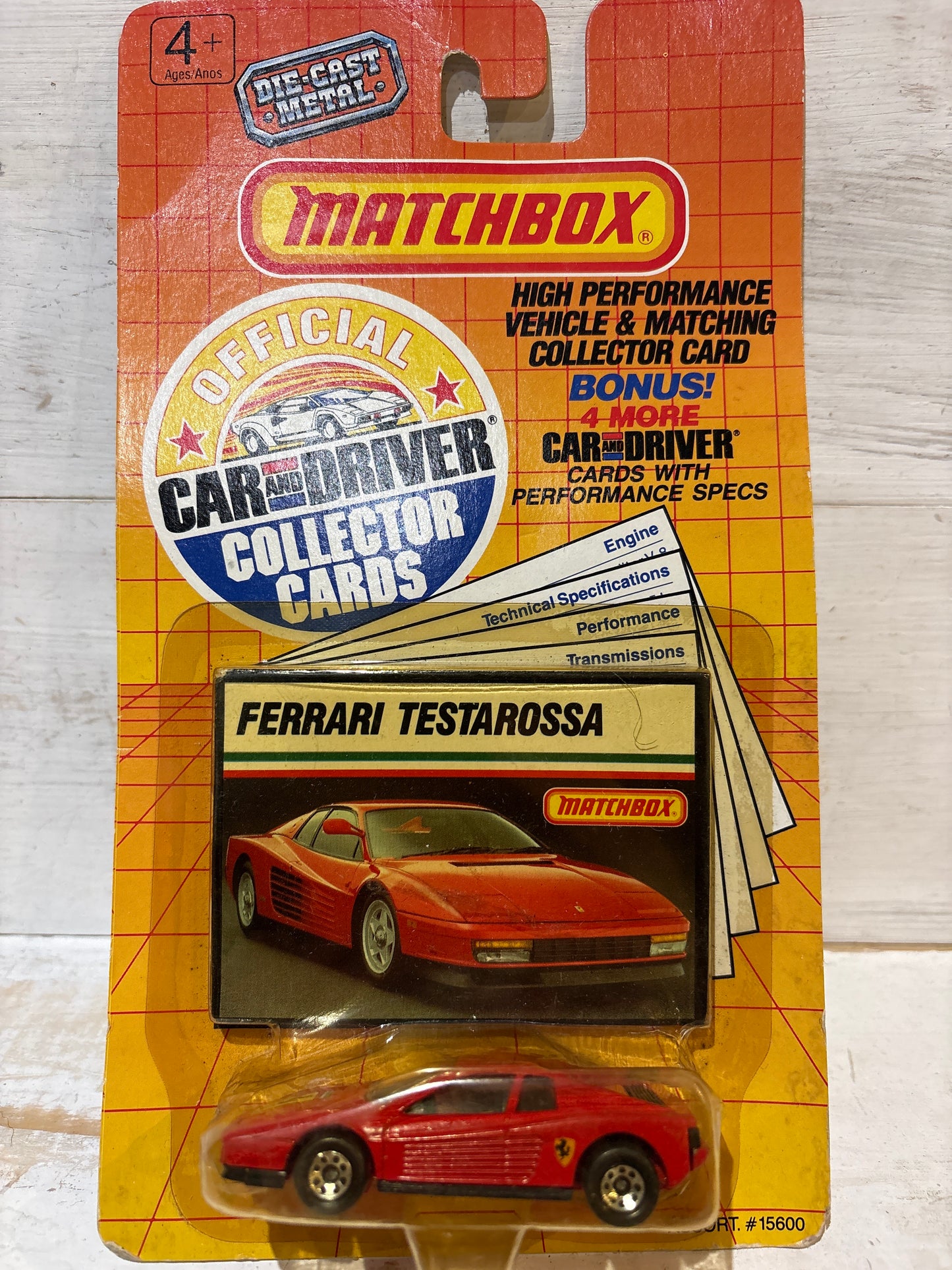 Matchbox Car & Driver - Ferrari Testarossa