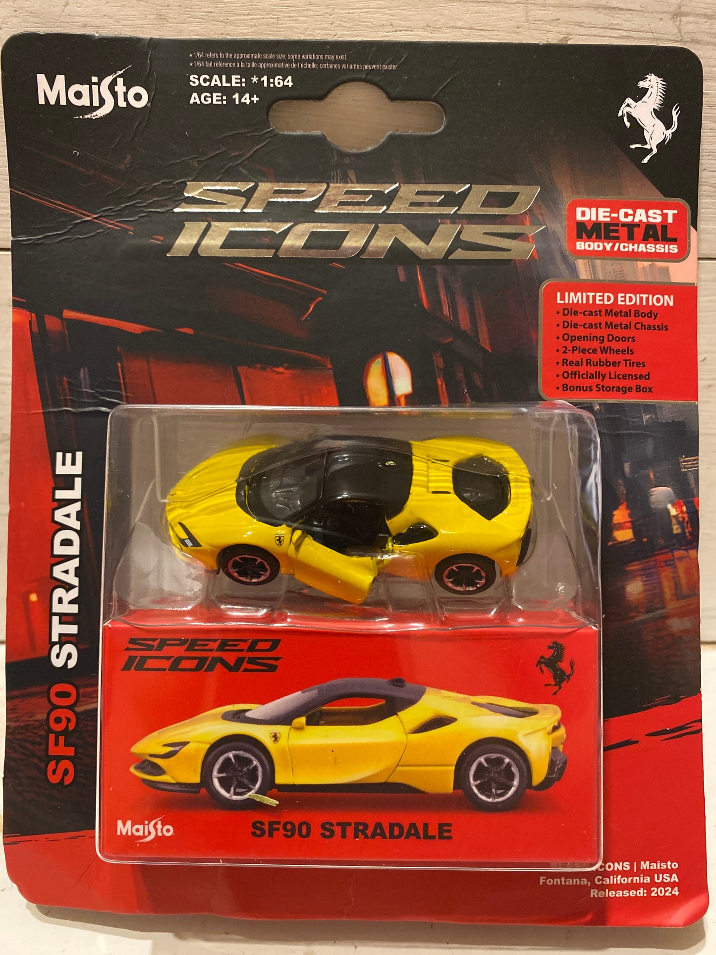 Maisto Speed Icons - Ferrari SF90 Stradale - yellow