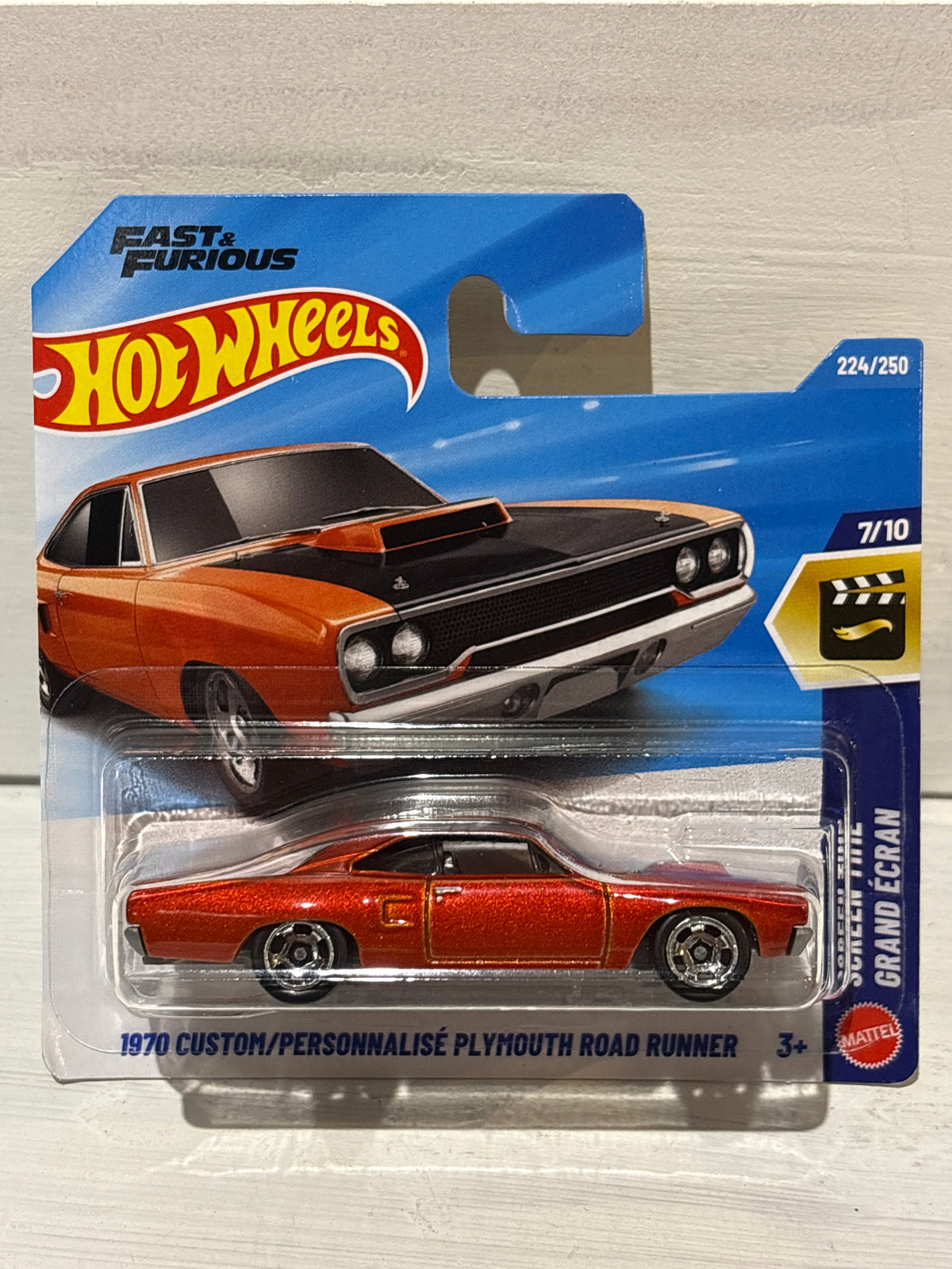 Hot Wheels - 1970 Plymouth Road Runner - Screen Time - Fast & Furious