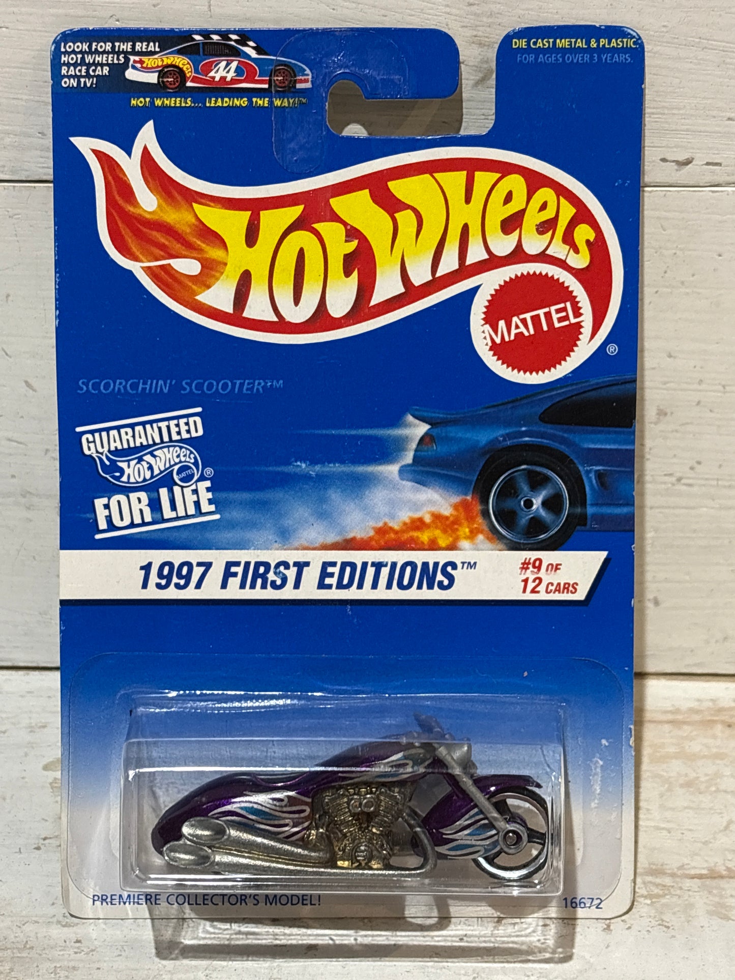 Hot Wheels - Scorchin’ Scooter - Purple & Silver - 1997 First Editions