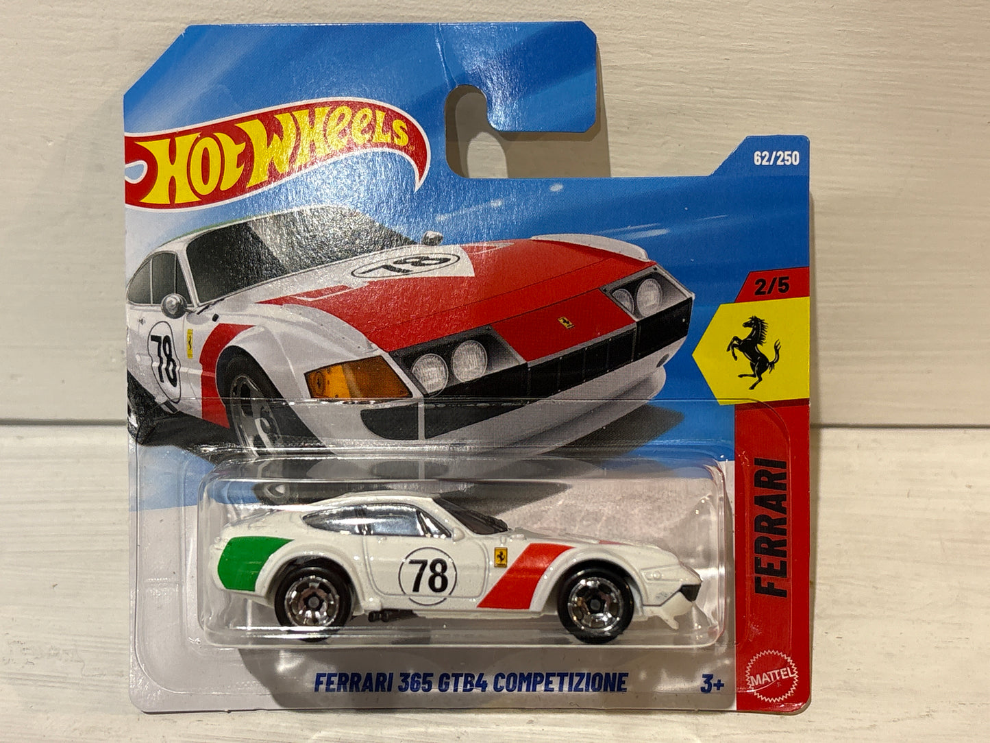 Hot Wheels - Ferrari 365 GTB4 Competizione - White/Green/Red
