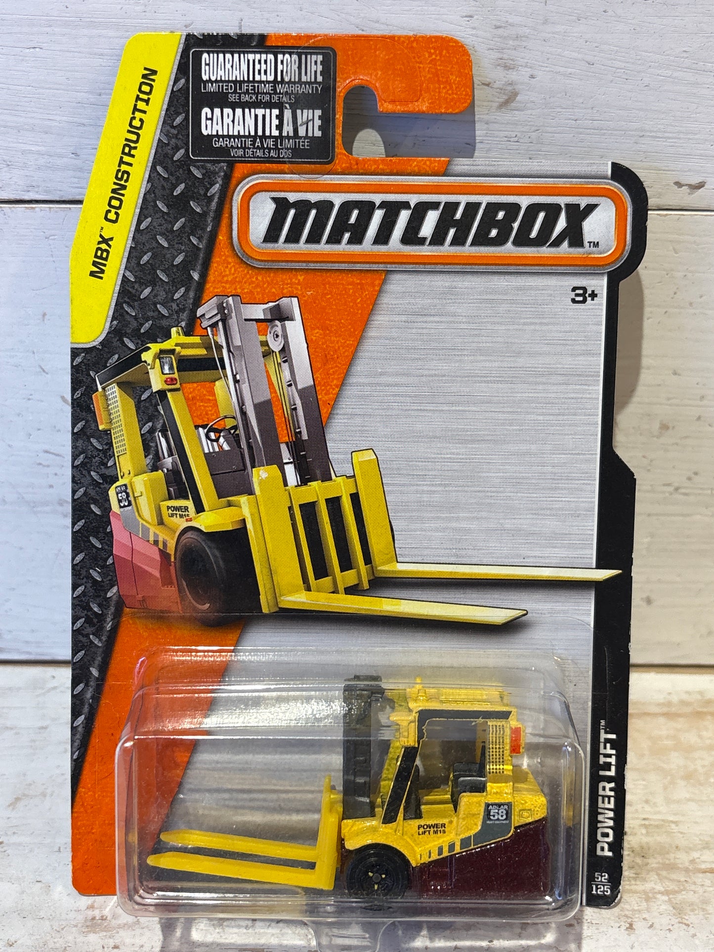 Matchbox - Power Lift - Yellow & Maroon