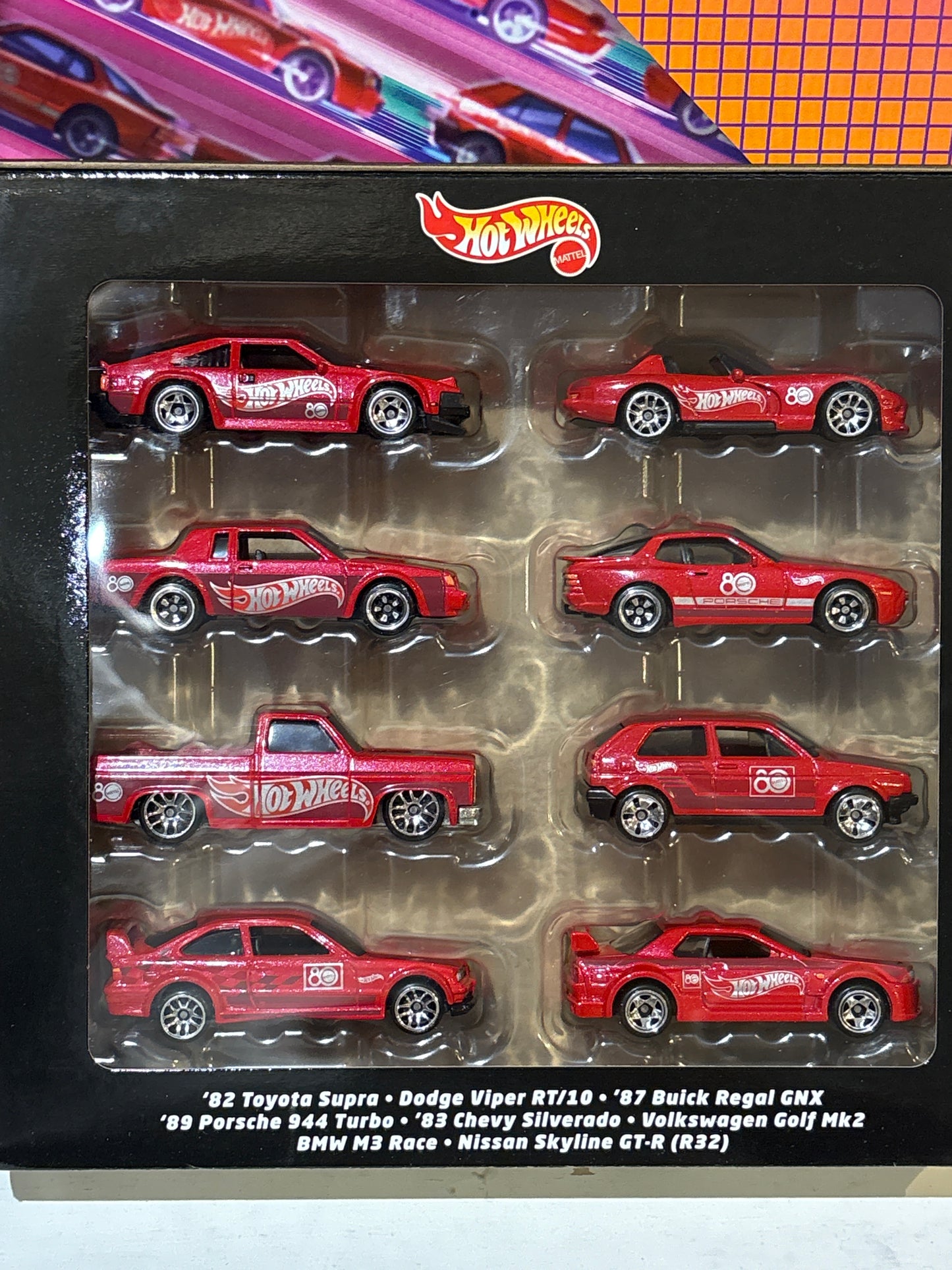 Hot Wheels Silver Series - Mattel 80th Anniversary 8-Car Giftset