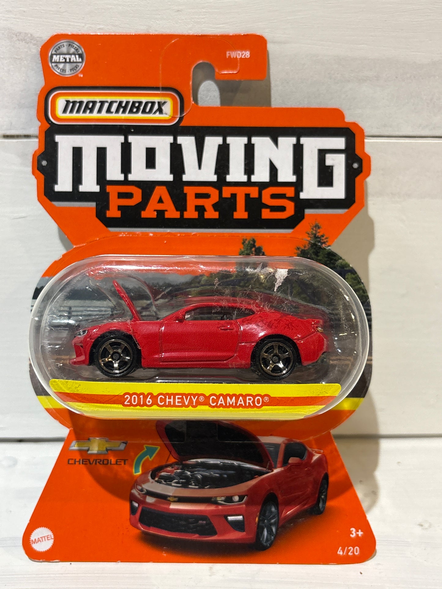 Matchbox Moving Parts - 2016 Chevy Camaro - Red