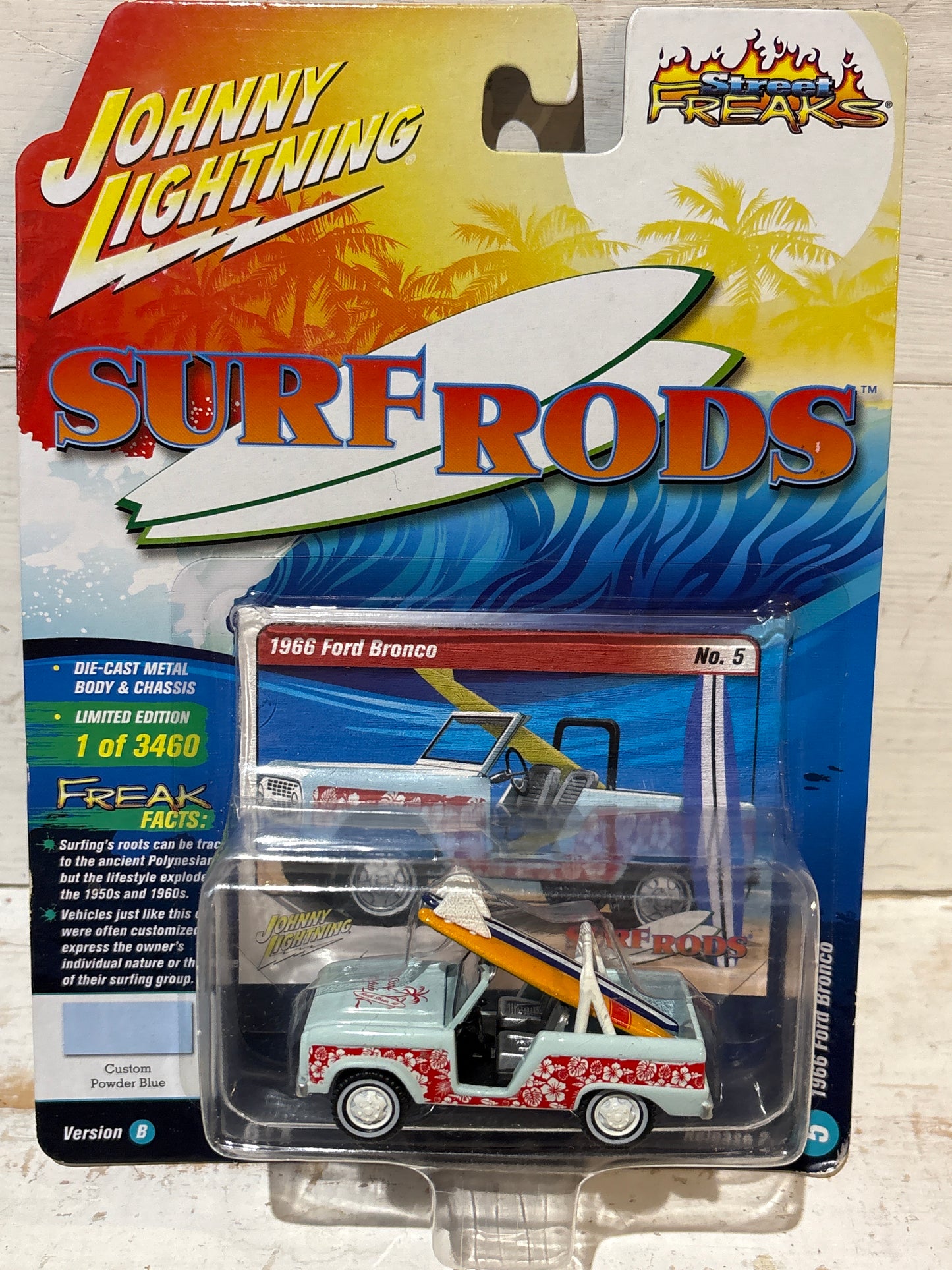 Johnny Lightning - Street Freaks - Surf Rods - 1966 Ford Bronco