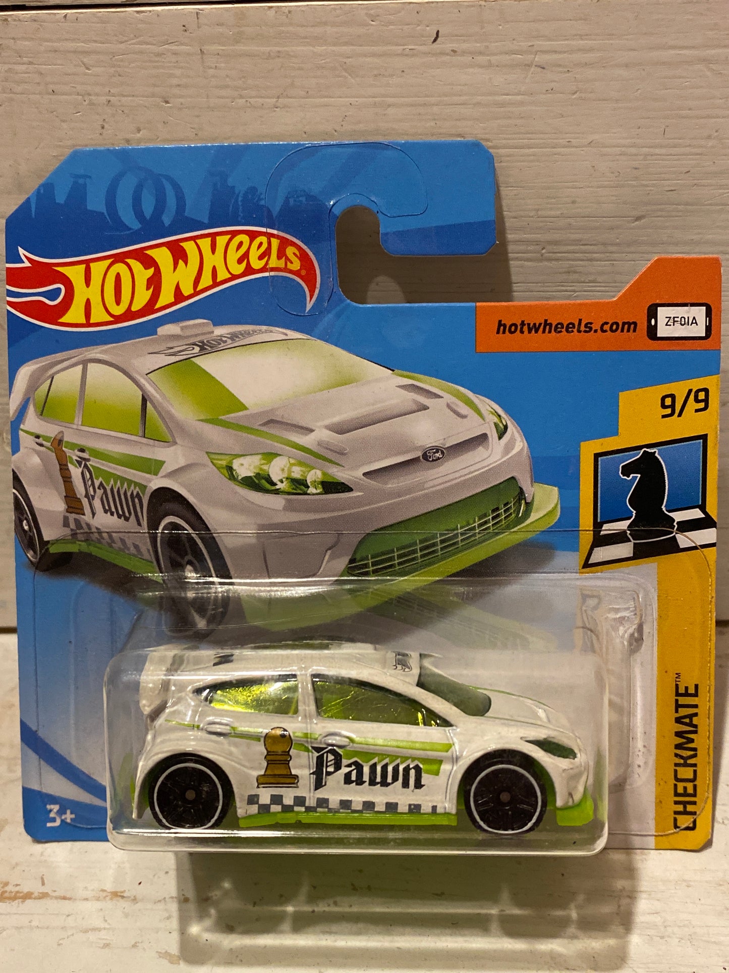 Hot Wheels - ‘12 Ford Fiesta - Checkmate Pawn - White