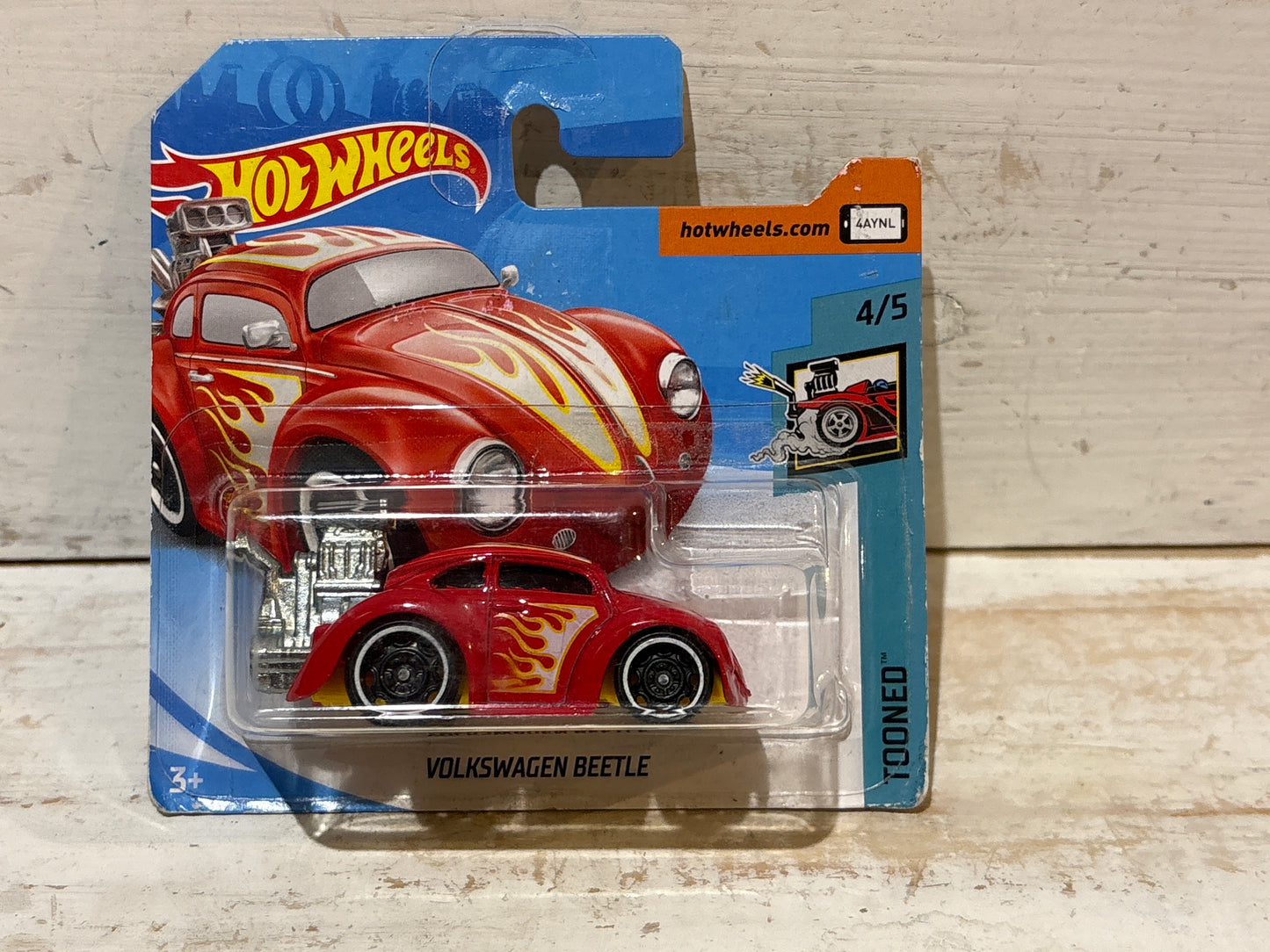 Hot Wheels - Volkswagen Beetle - Red - Tooned
