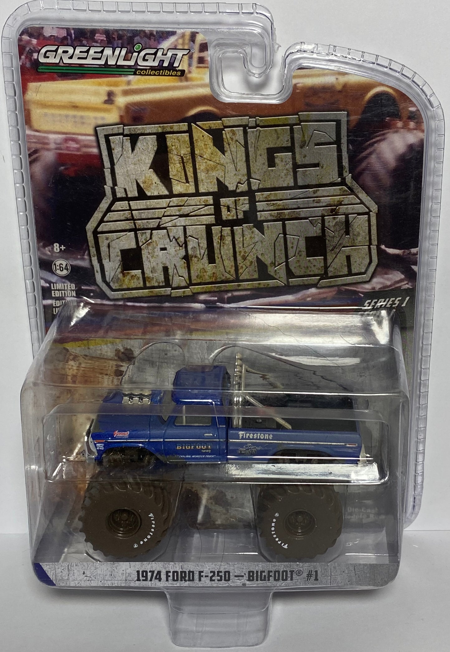 Greenlight Collectibles Kings of Crunch Series 1 - 1974 Ford F-250 - Bigfoot #1