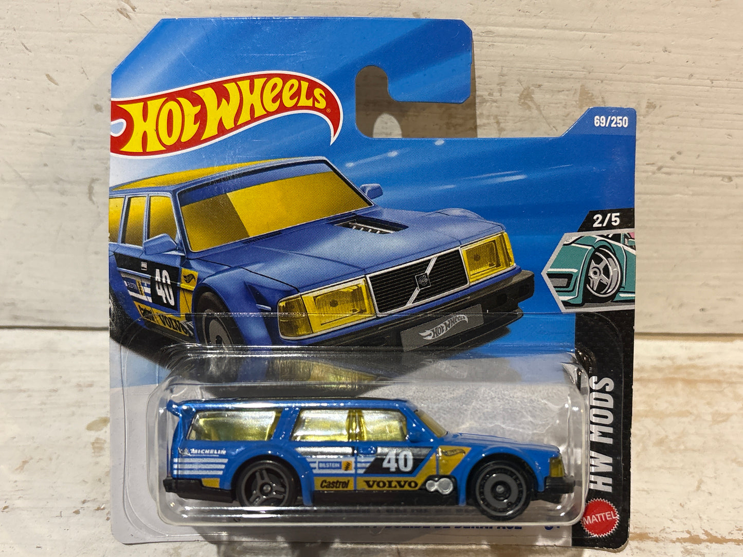 Hot Wheels - Volvo 240 Drift Wagon - HW Mods - Blue
