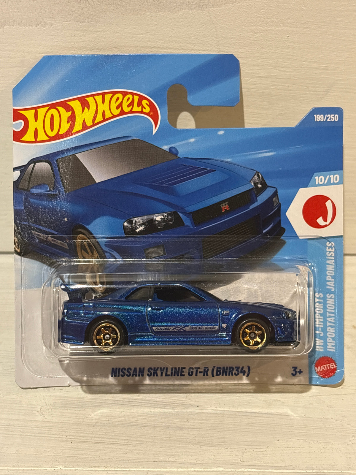 Hot Wheels - Nissan Skyline GT-R (BNR34) - HW J-Imports - Blue