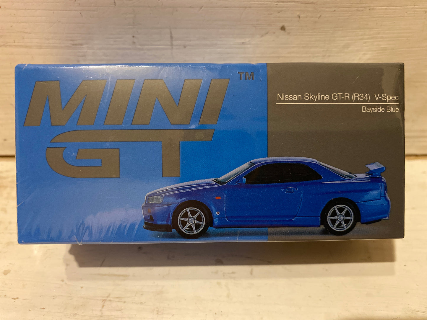 Mini GT - Nissan Skyline GT-R (R34) V-Spec - Bayside Blue