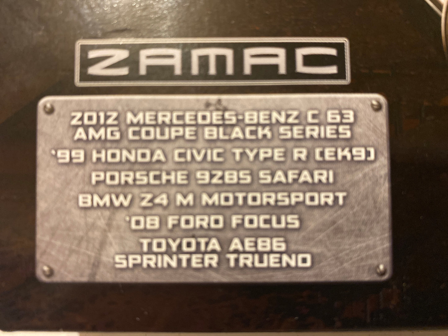 Hot Wheels - Silver Series ZAMAC set - Mercedes Honda Porsche BMW Ford Toyota