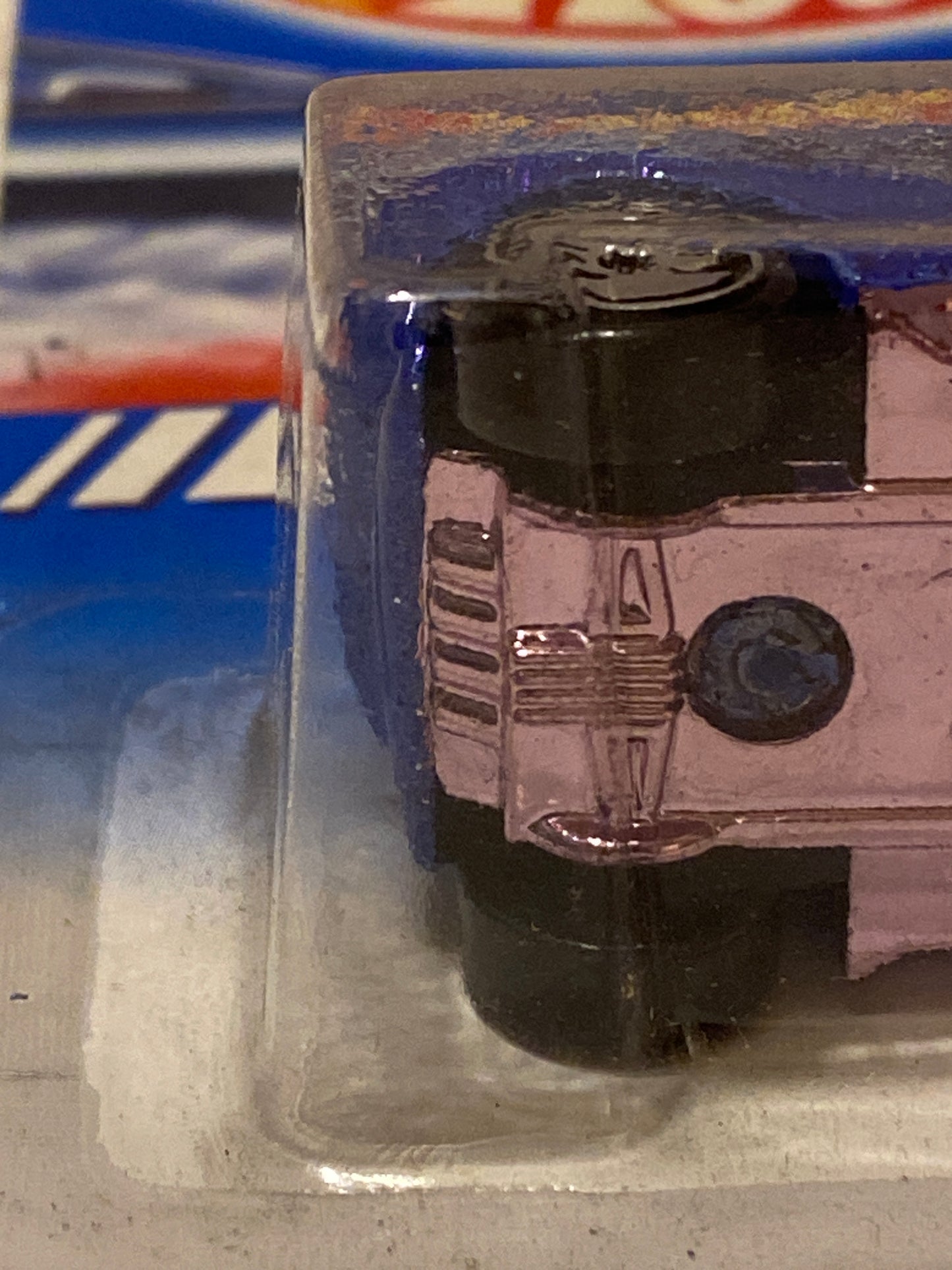 Hot Wheels Speed Blaster - chrome pink base with rare long exhaust casting