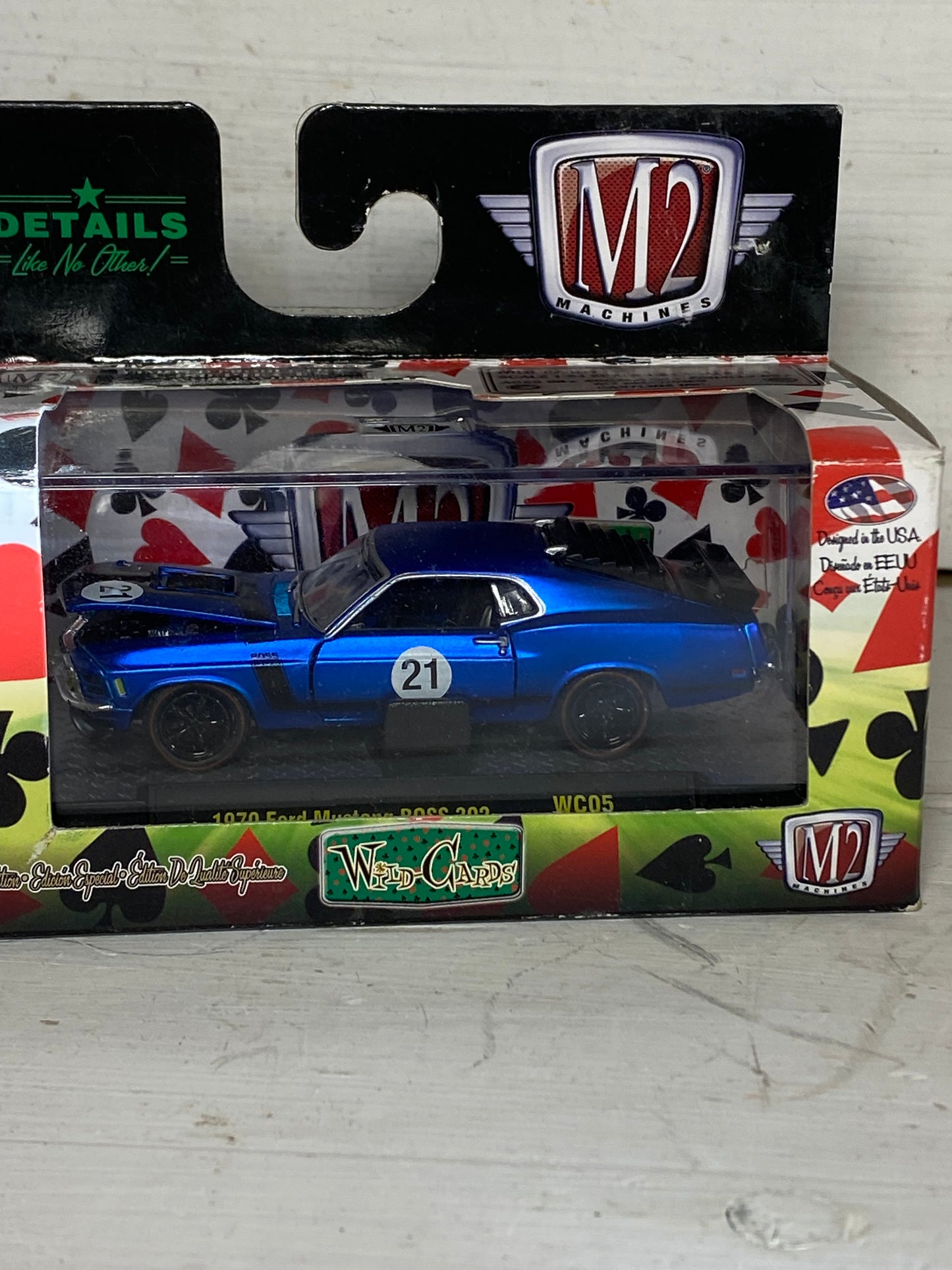 M2 Machines Wild Cards - 1970 Ford Mustang Boss 302
