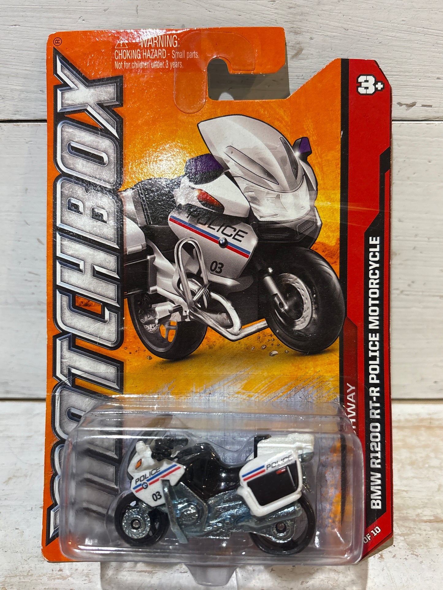 Matchbox - BMW R1200 RTR Police Motorcycle - MBX Highway