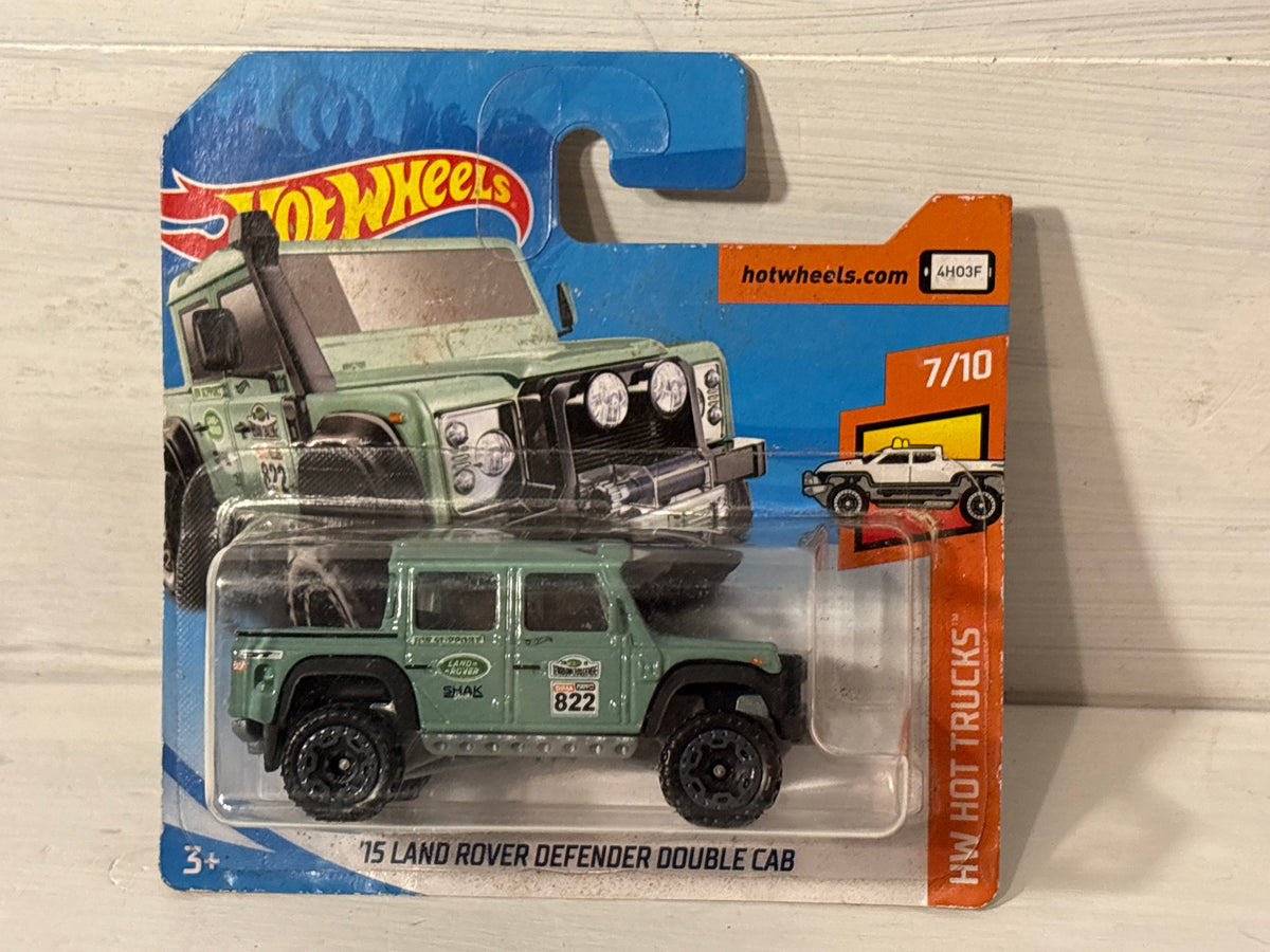 Hot Wheels - ‘15 Land Rover Defender Double Cab - HW Hot Trucks - Turquoise