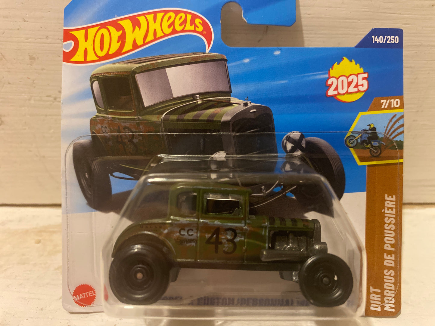 Hot Wheels - Ford Model A Custom - Green on French Card