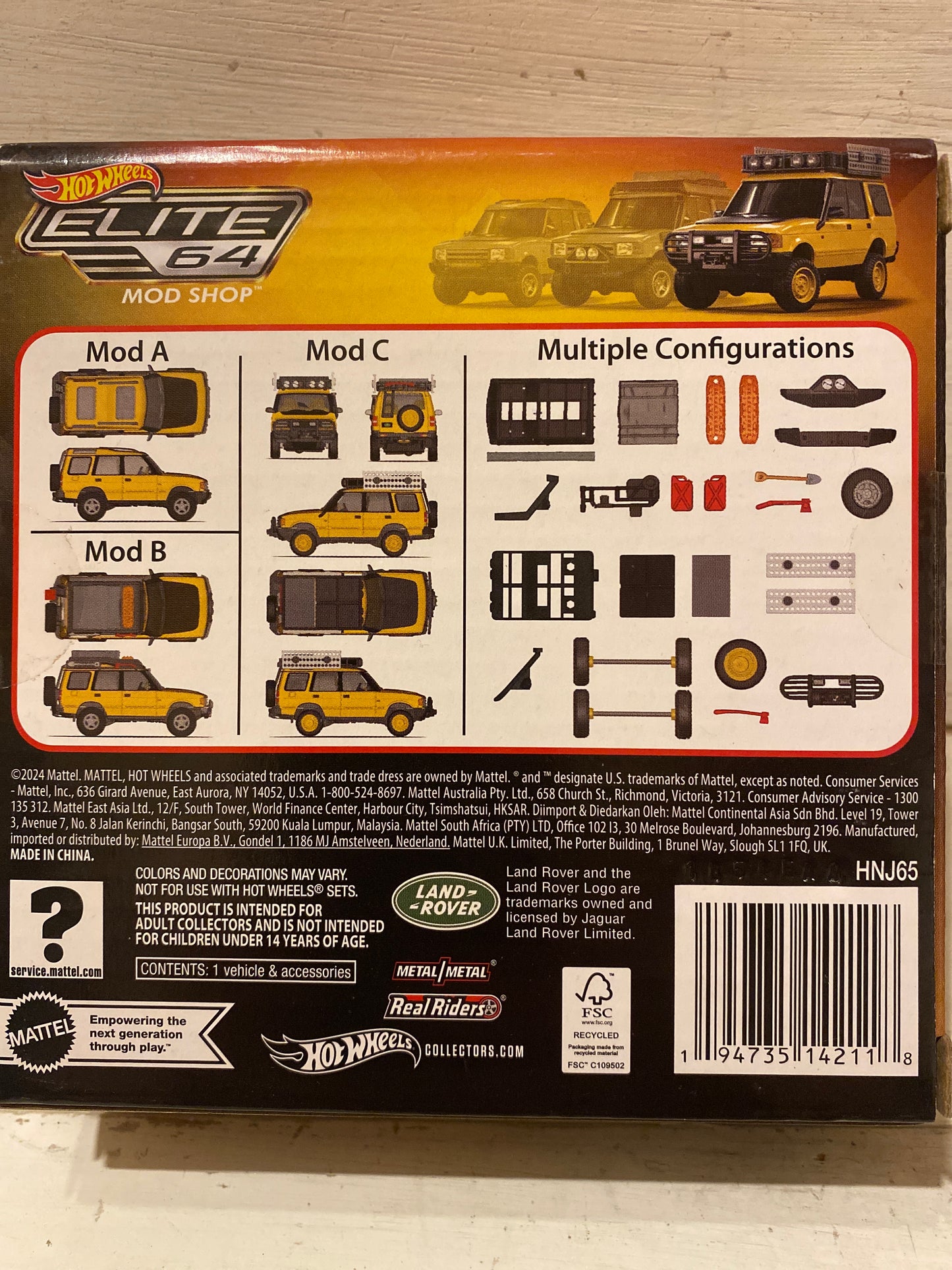 Hot Wheels Elite64 Mod Shop - ‘ 94 Land Rover Discovery