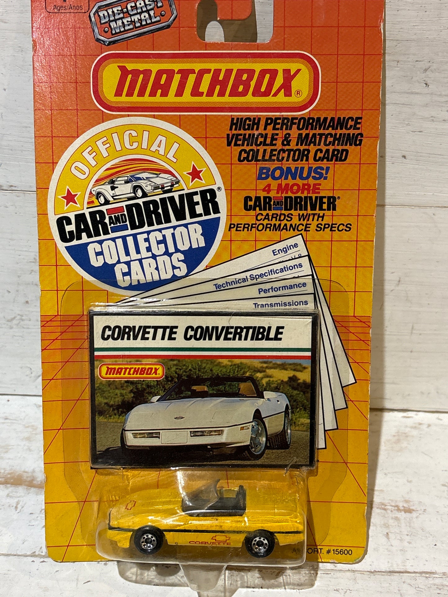 Matchbox Car & Driver - Corvette Convertible