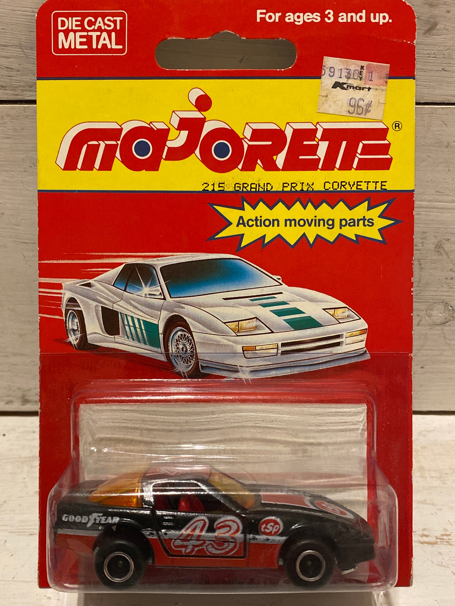 Majorette - Grand Prix Chevrolet Corvette - Black & Red