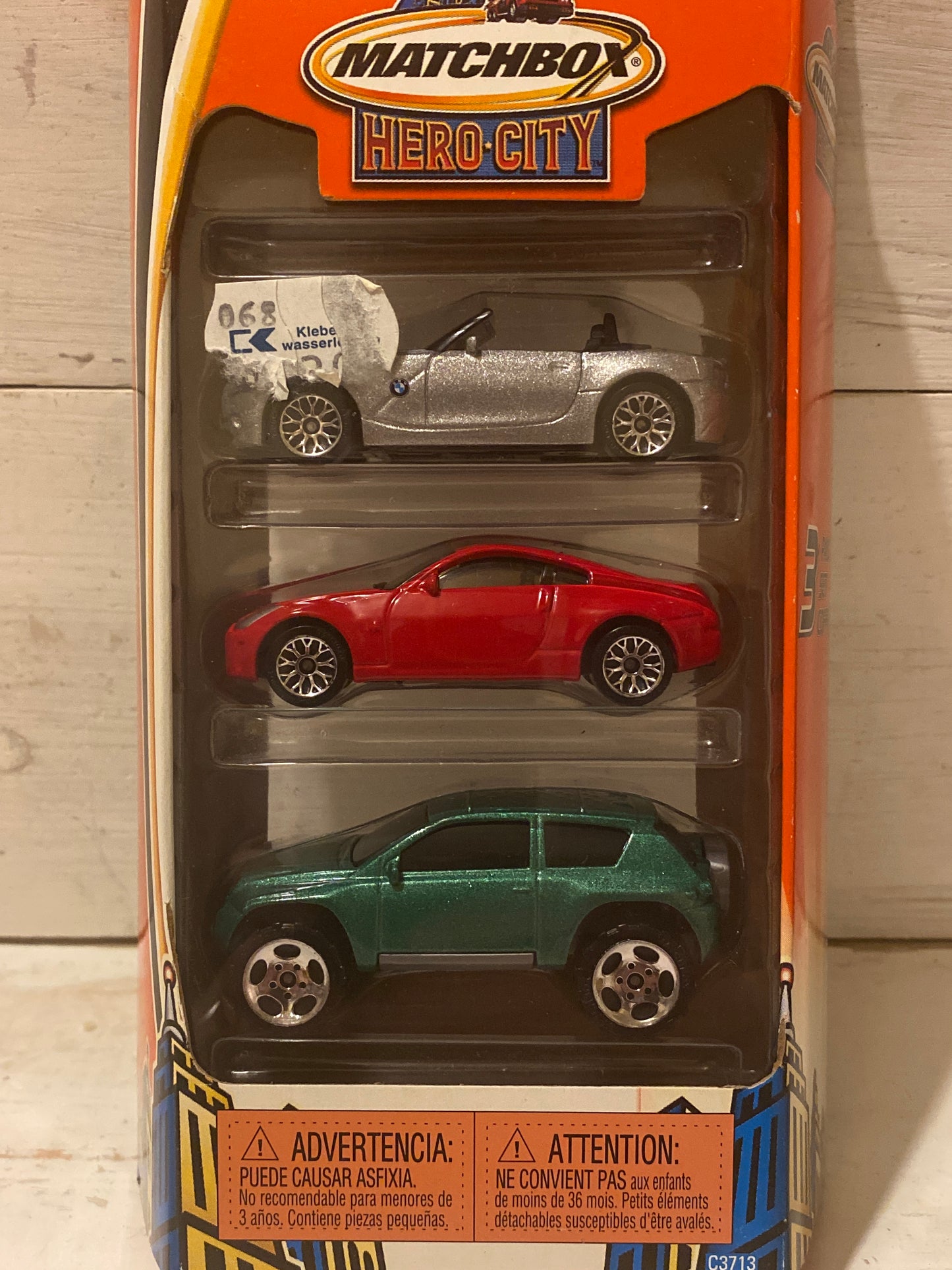 Matchbox Hero City 3 Pack - BMW Z4, Nissan Z, Jeep Compass