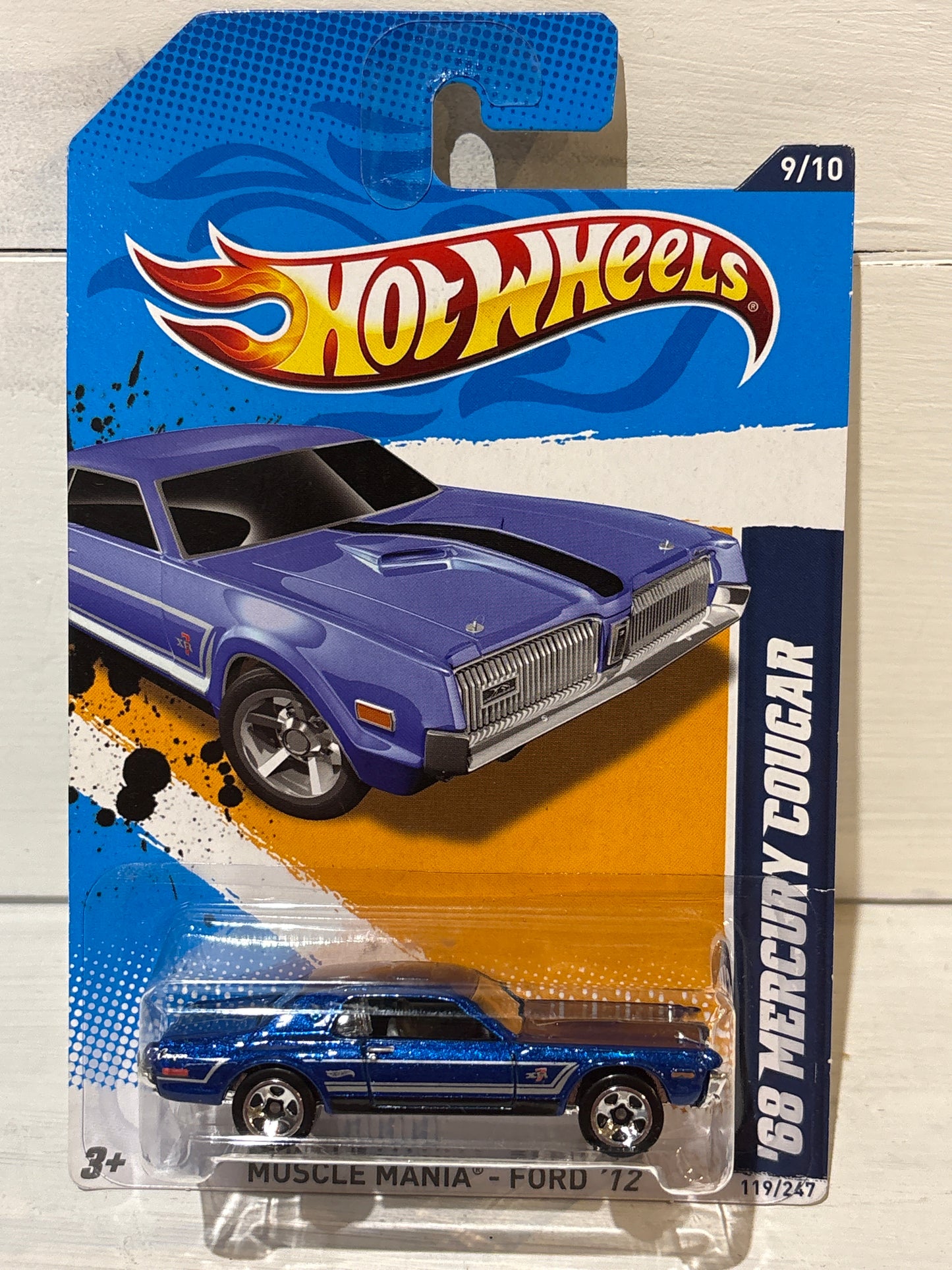 Hot Wheels Muscle Mania Ford - ‘68 Mercury Cougar - Metallic Blue