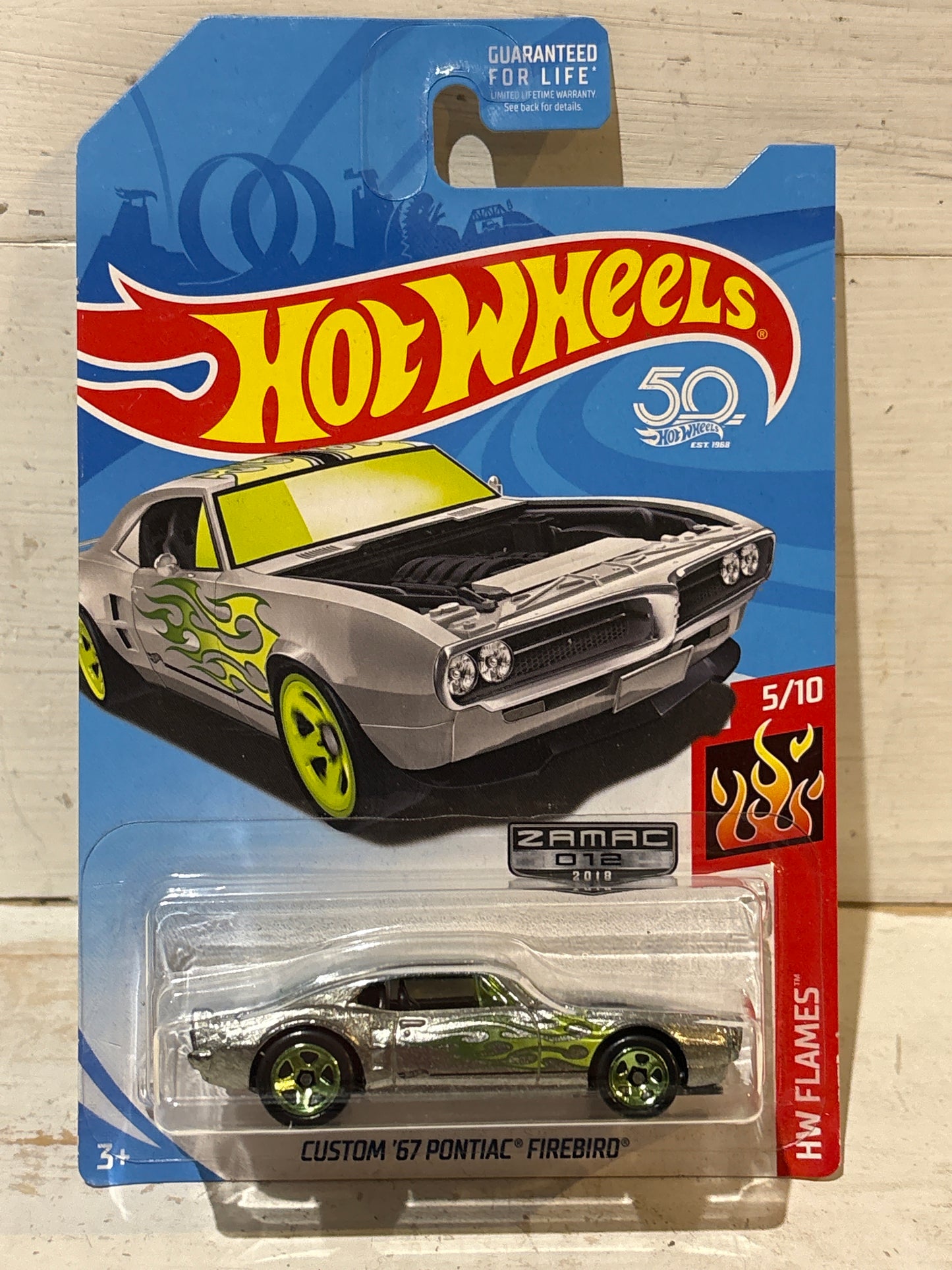 Hot Wheels - Custom ‘67 Pontiac Firebird - HW Flames - ZAMAC