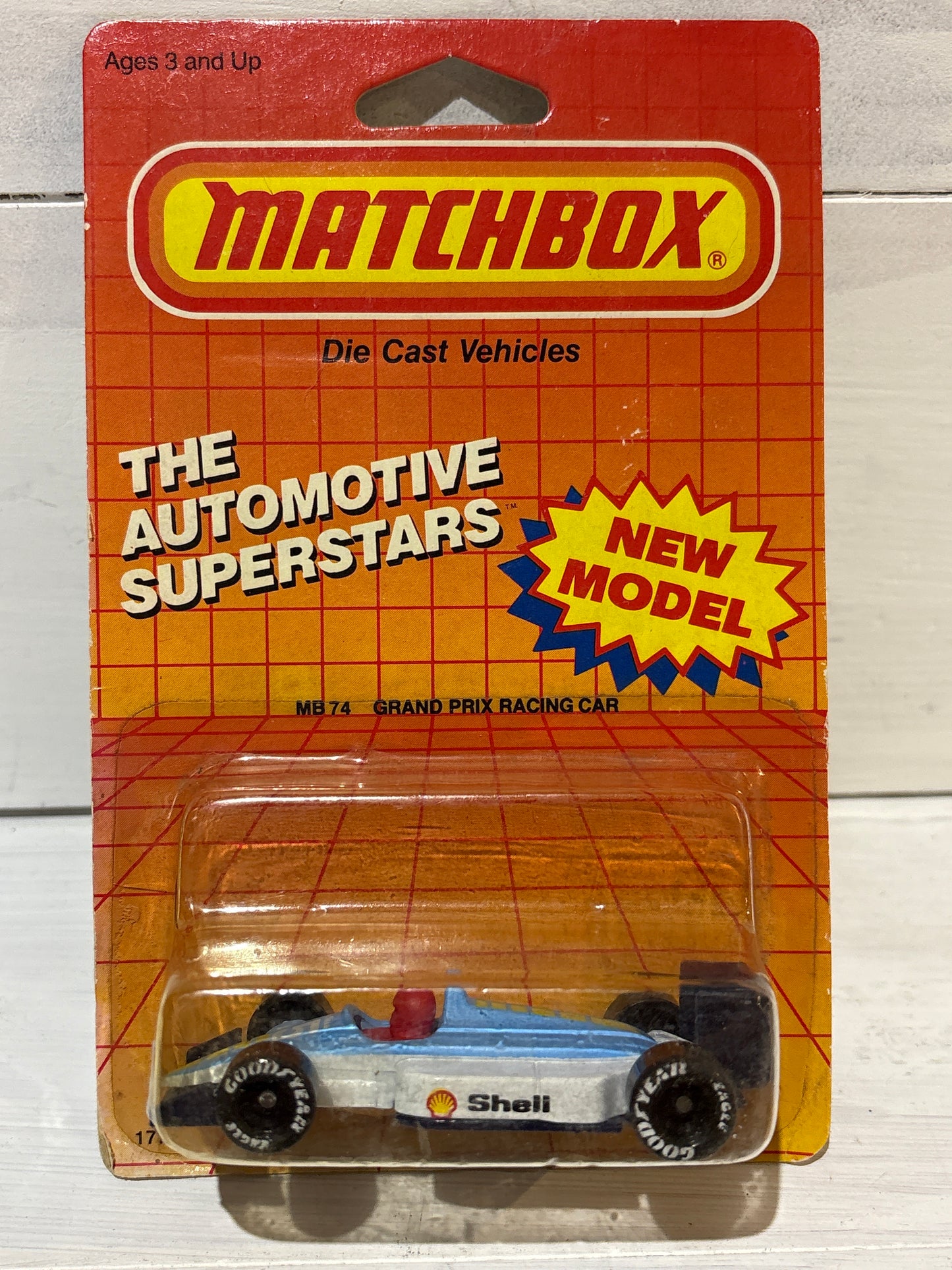 Matchbox - Grand Prix Racing Car - Blue & White