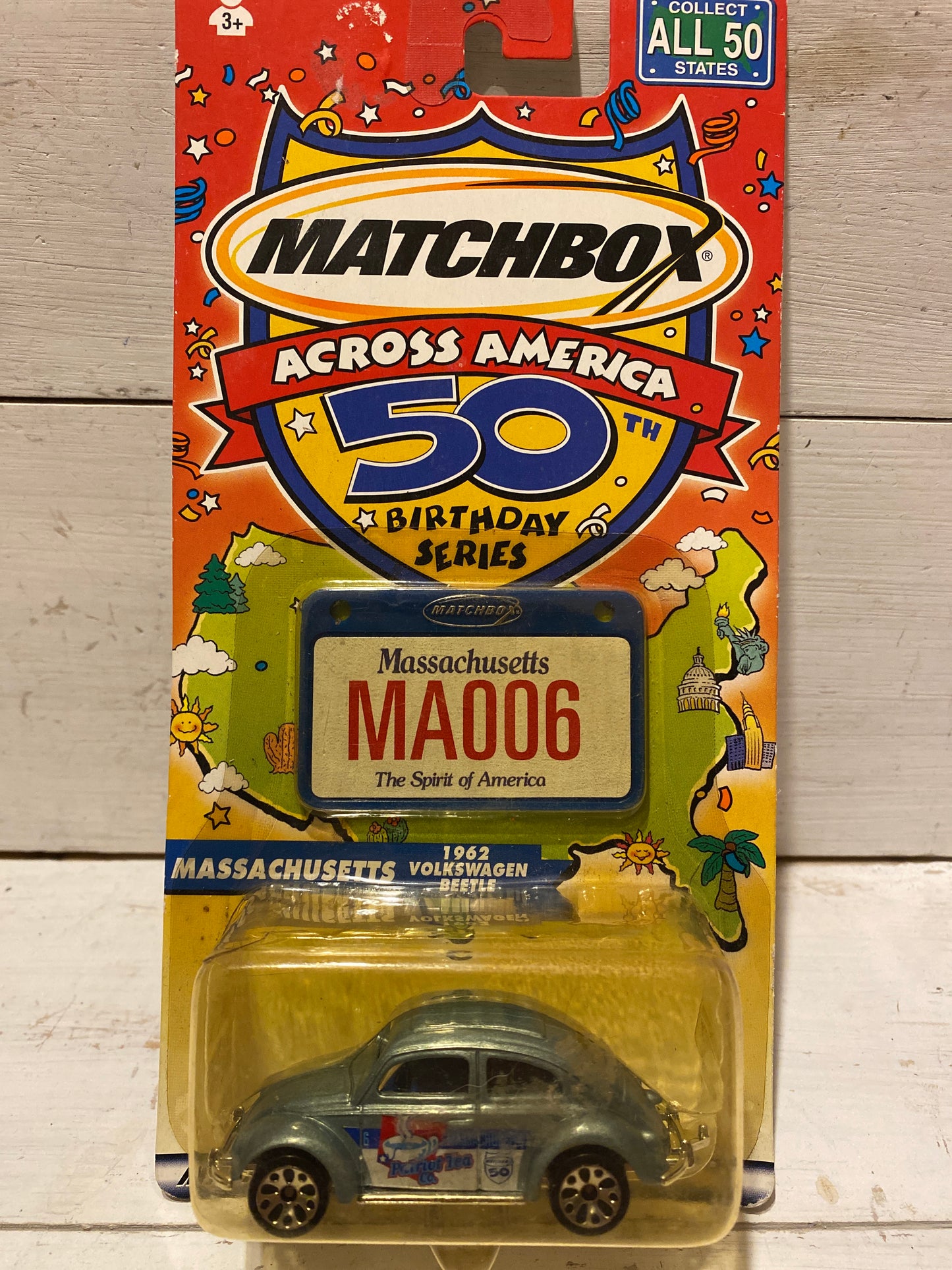 Matchbox Across America - Massachusetts 1962 Volkswagen Beetle