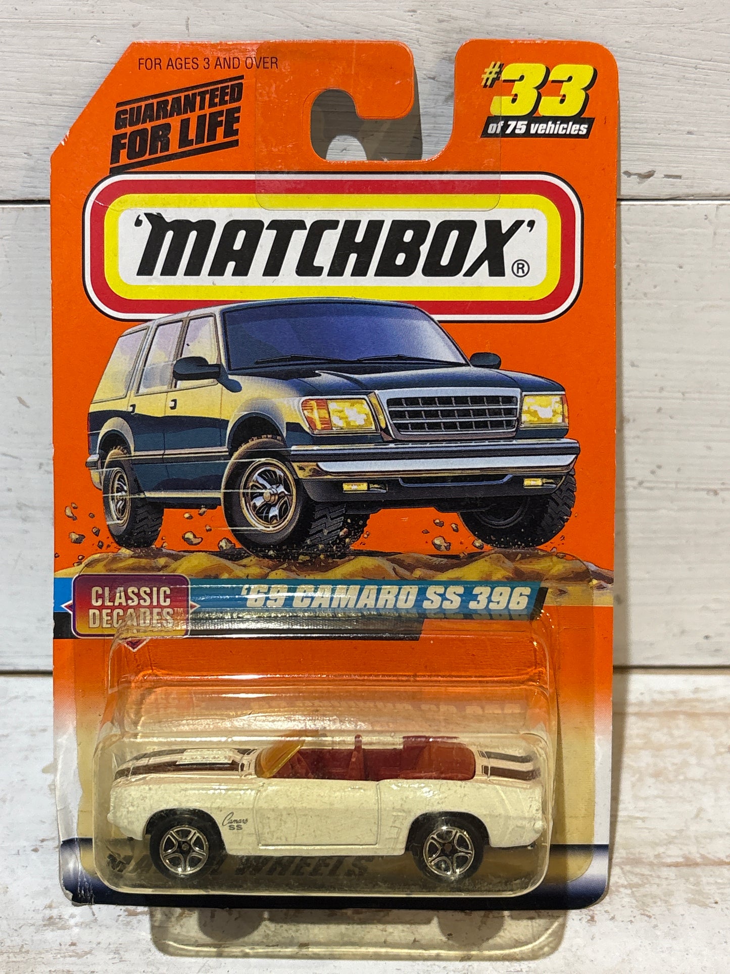 Matchbox - ‘69 Camaro SS 396 - White - Classic Decades