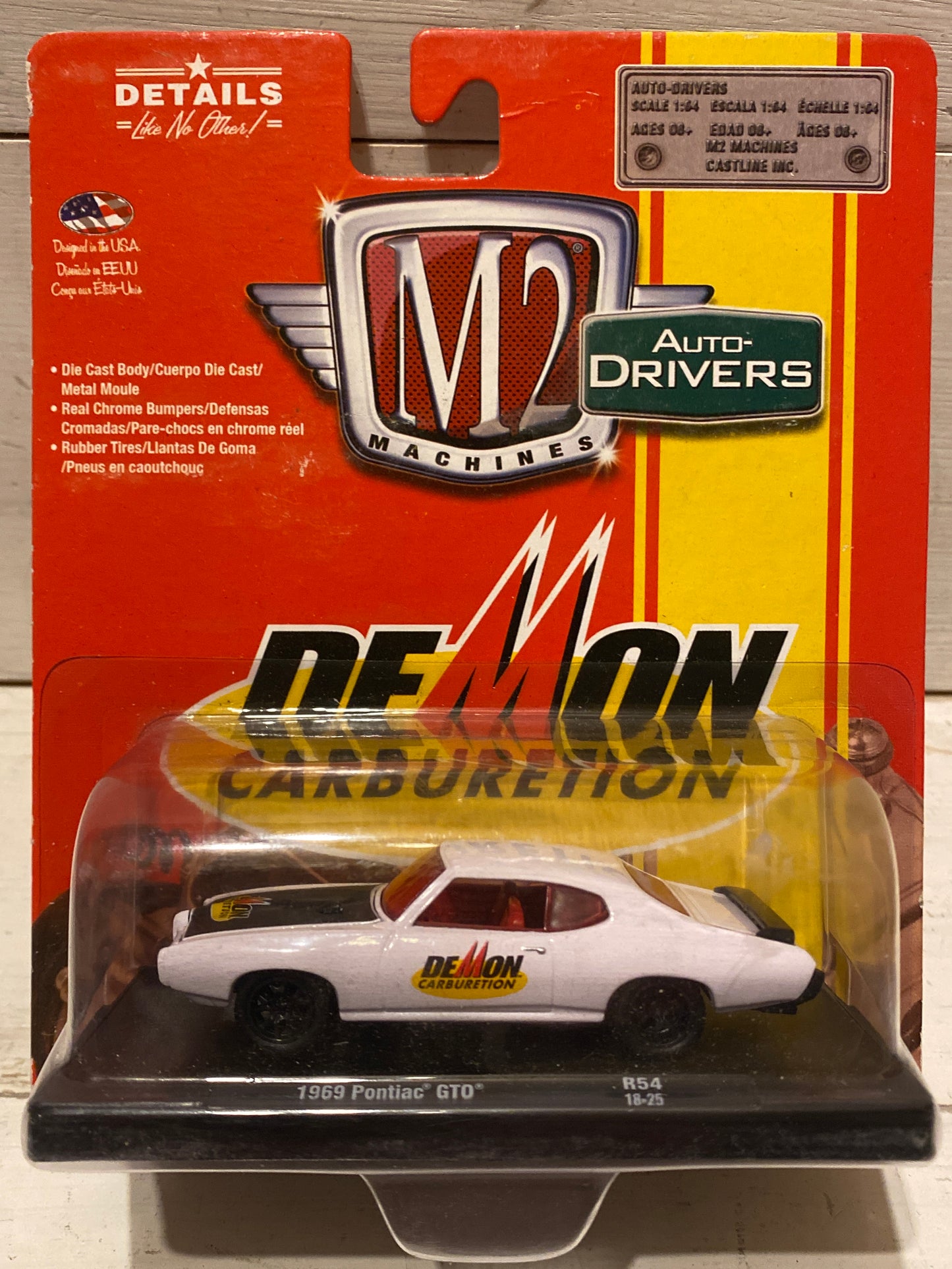 M2 Machines Auto-Drivers - 1969 Pontiac GTO - Demon Carburetion