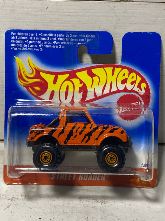 Hot Wheels - Street Roader Suzuki SJ - Orange with Stripes on Rare Short Card