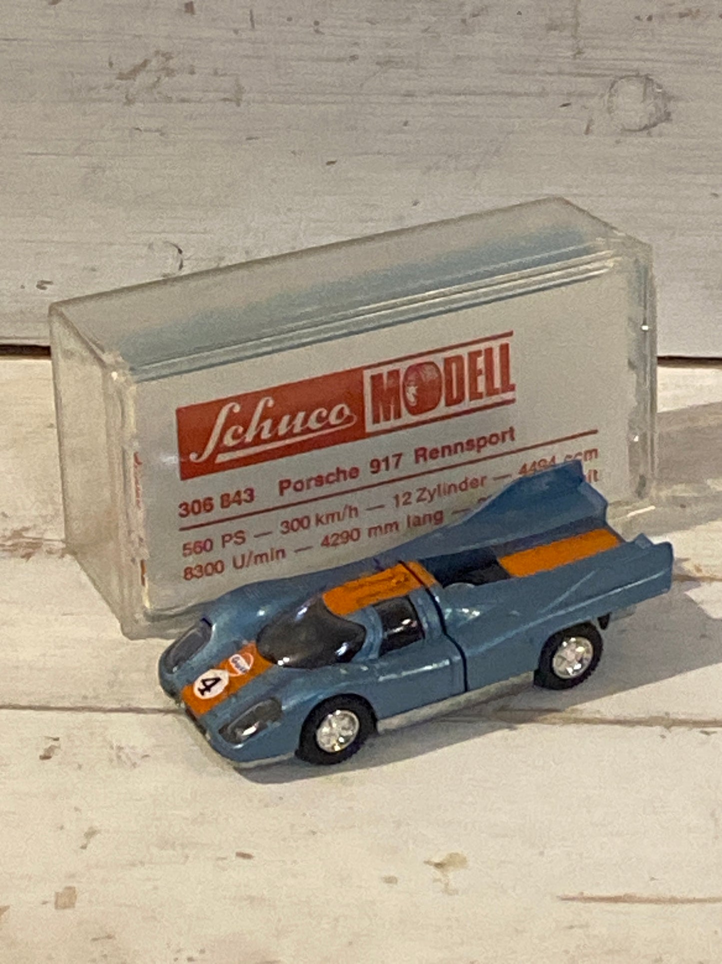 Schuco Modell - Porsche 917 Rennsport - Gulf Livery