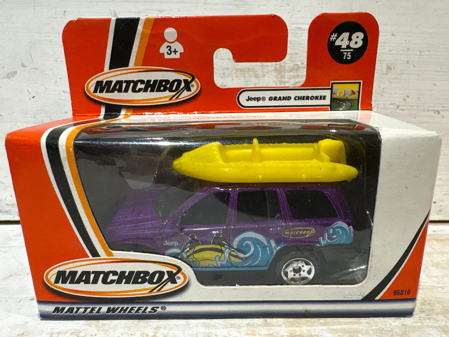 Matchbox - Jeep Grand Cherokee with Raft - Purple