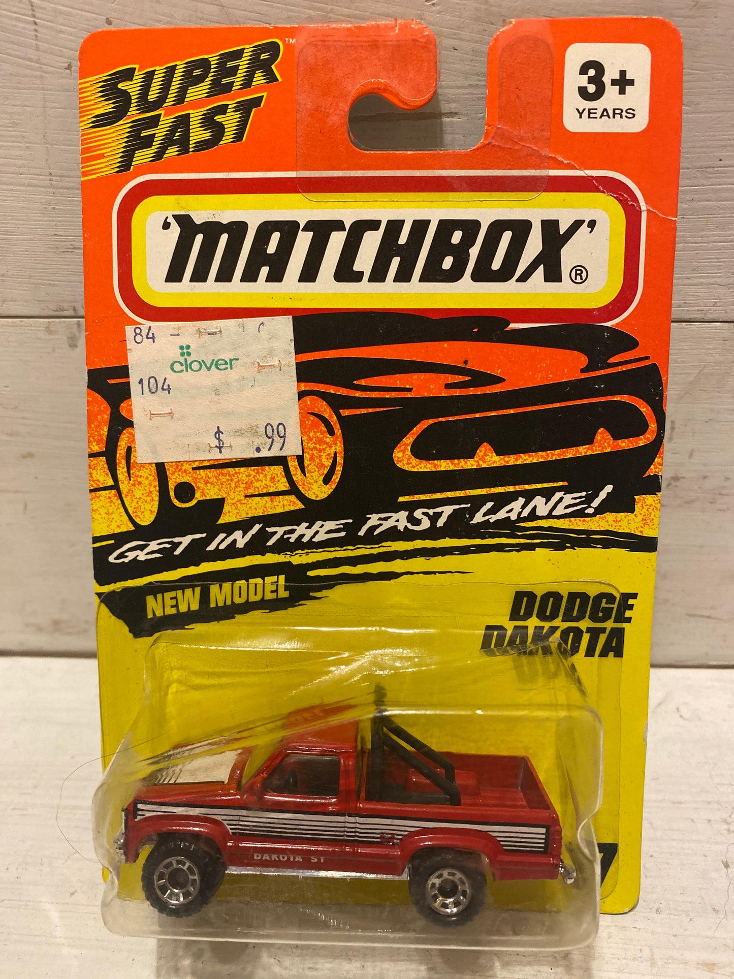 Matchbox Dodge Dakota - Red with Black Roll bar