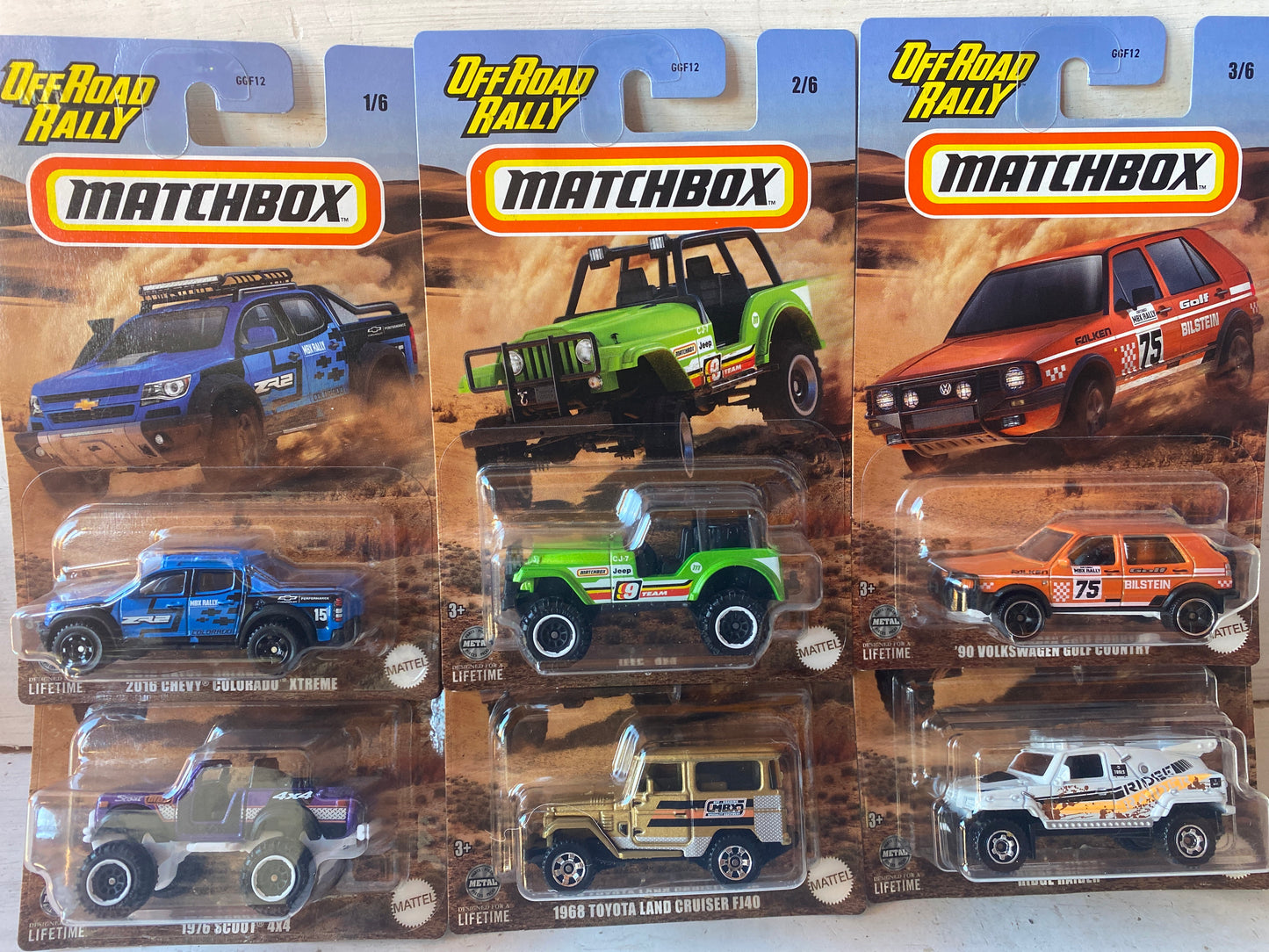 Matchbox OffRoad Rally - Full Set