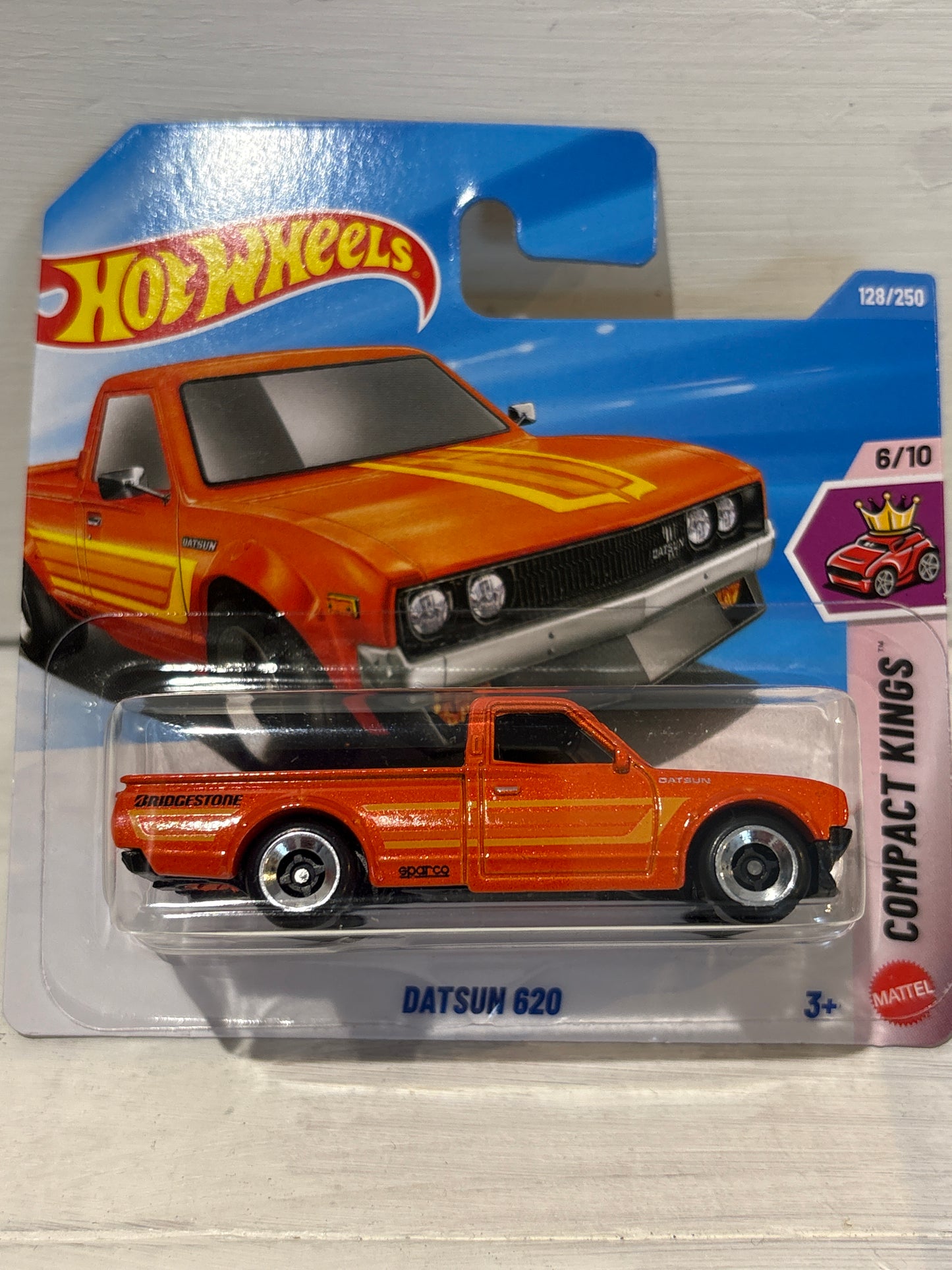 Hot Wheels - Datsun 620 - Orange - Compact Kings