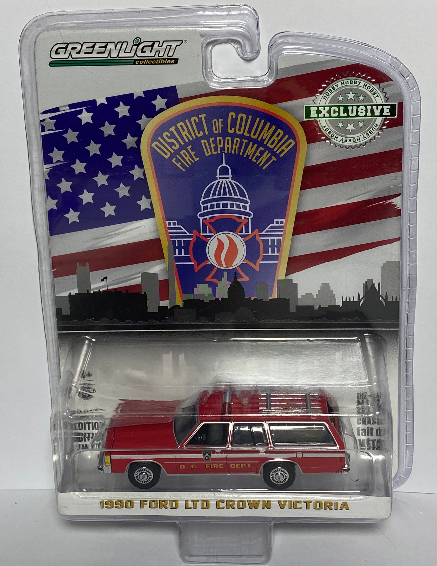 Greenlight Collectibles Hobby Exclusive - 1990 Ford Ltd Crown Victoria - DCFD