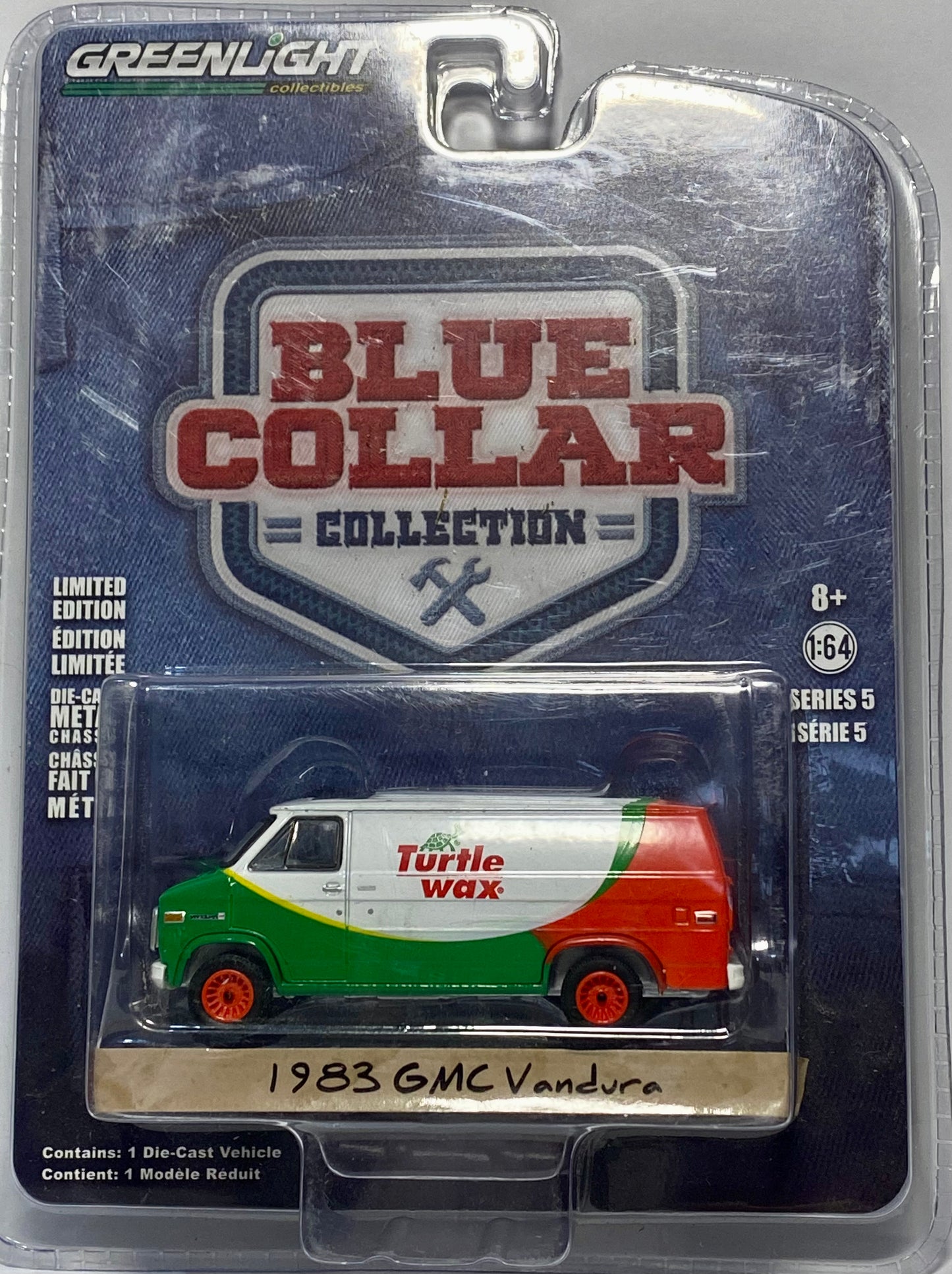 Greenlight Collectibles Blue Collar Collection Series 5 - Turtle Wax 1983 GMC Vandura