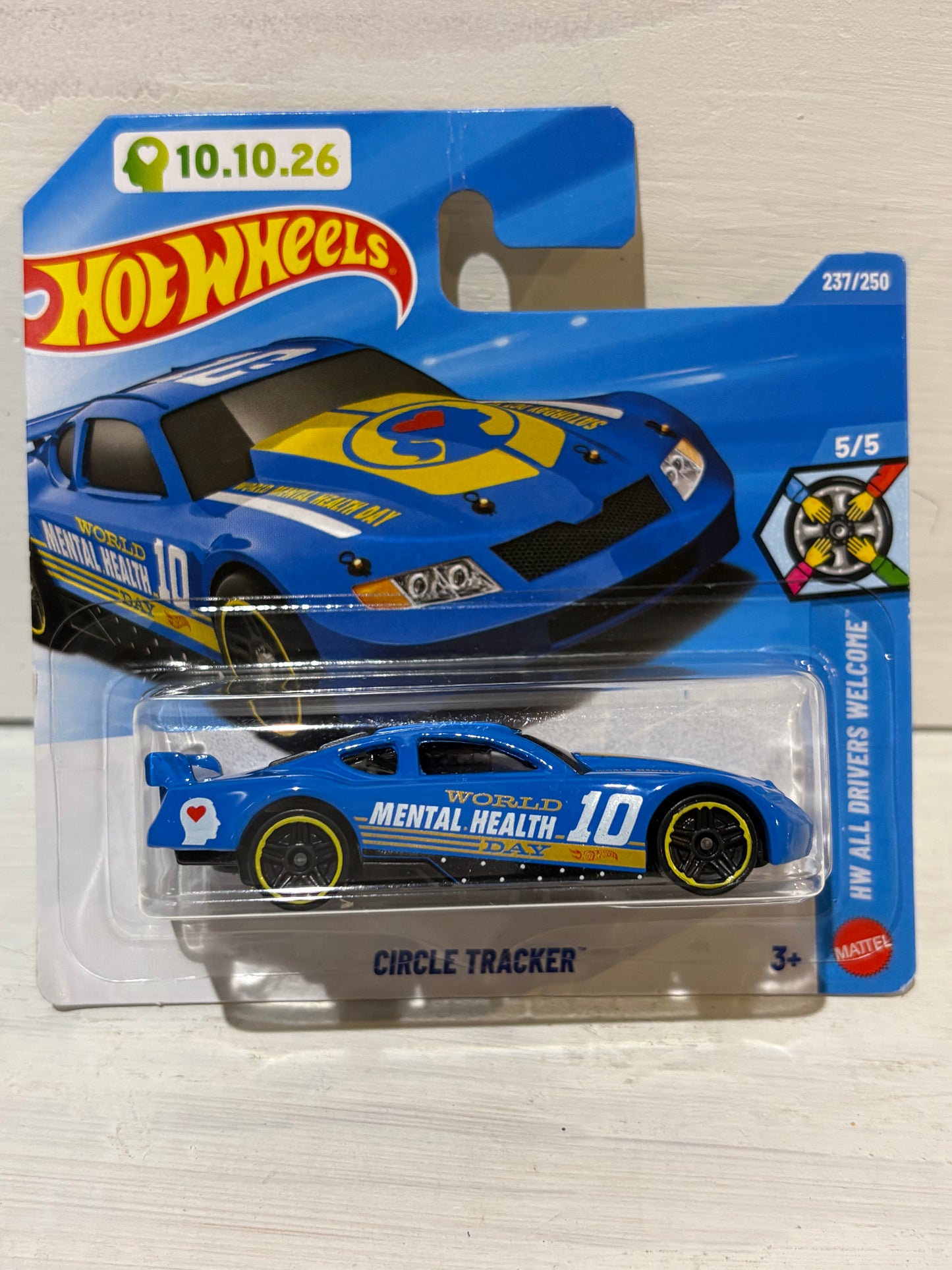 Hot Wheels - Circle Tracker - HW All Drivers Welcome - Blue - World Mental Health Day