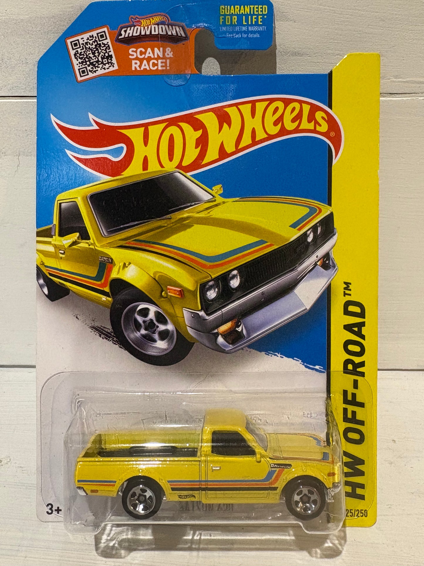 Hot Wheels - Datsun 620 - HW Off-Road - Yellow KMart exclusive