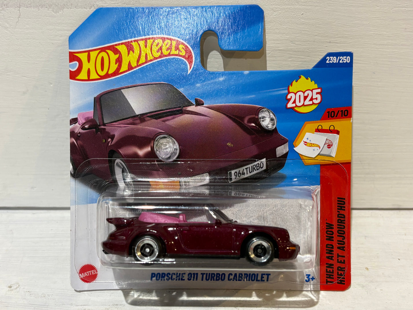 Hot Wheels - Porsche 911 Turbo Cabriolet - Then & Now - Purple