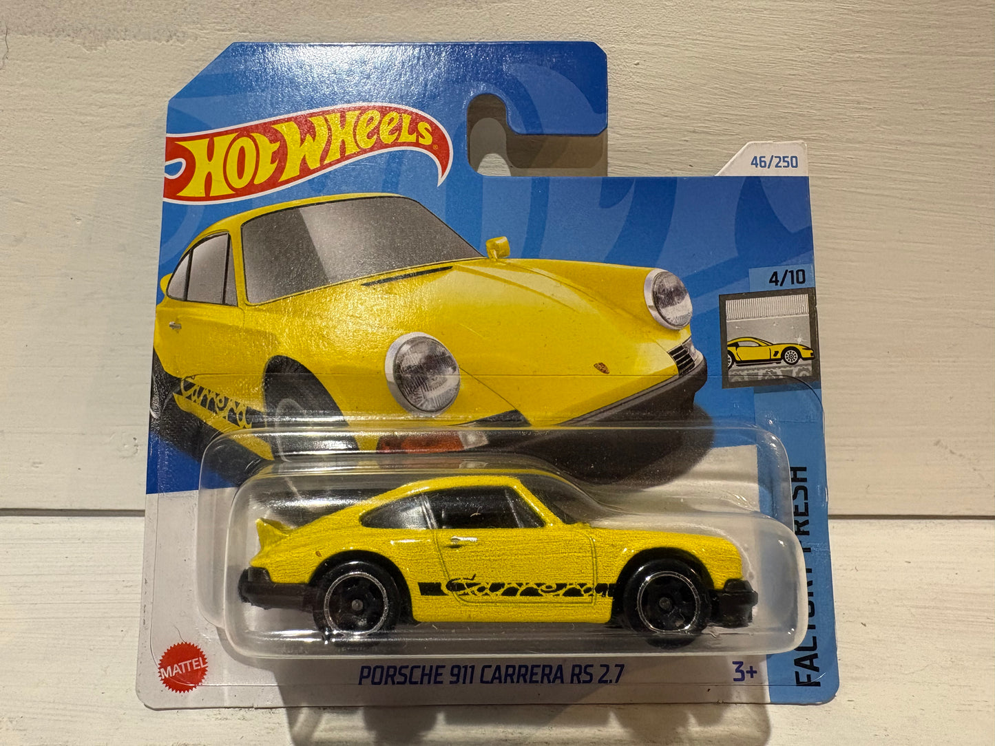 Hot Wheels - Porsche 911 Carrera RS 2.7 - Factory Fresh - Yellow