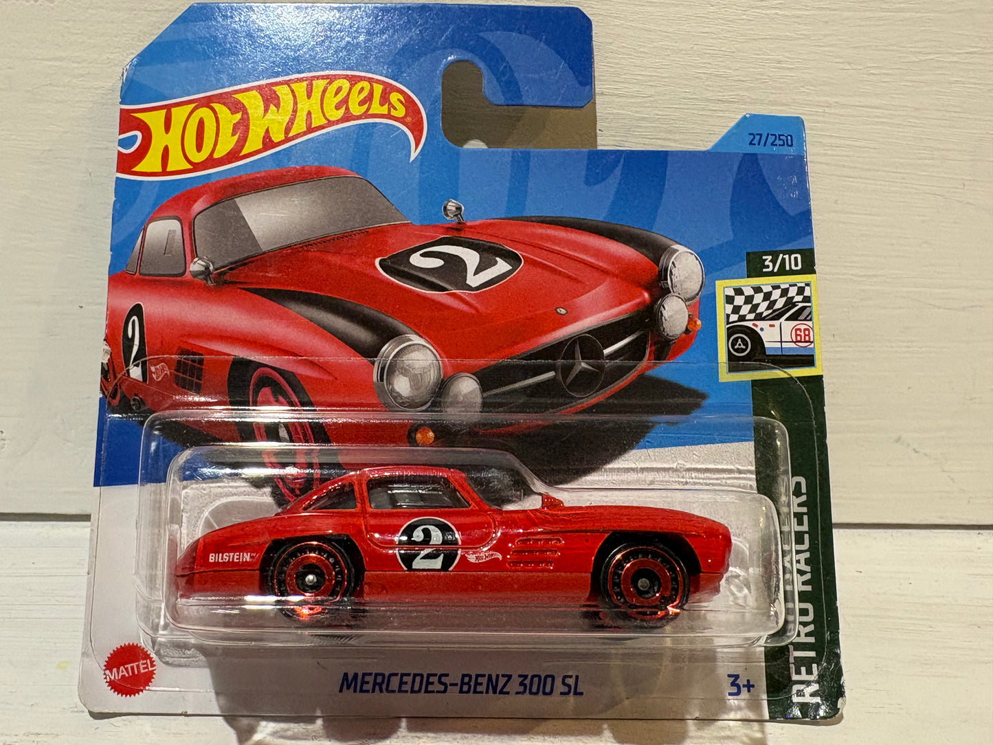 Hot Wheels - Mercedes Benz 300SL - Retro Racers - Red