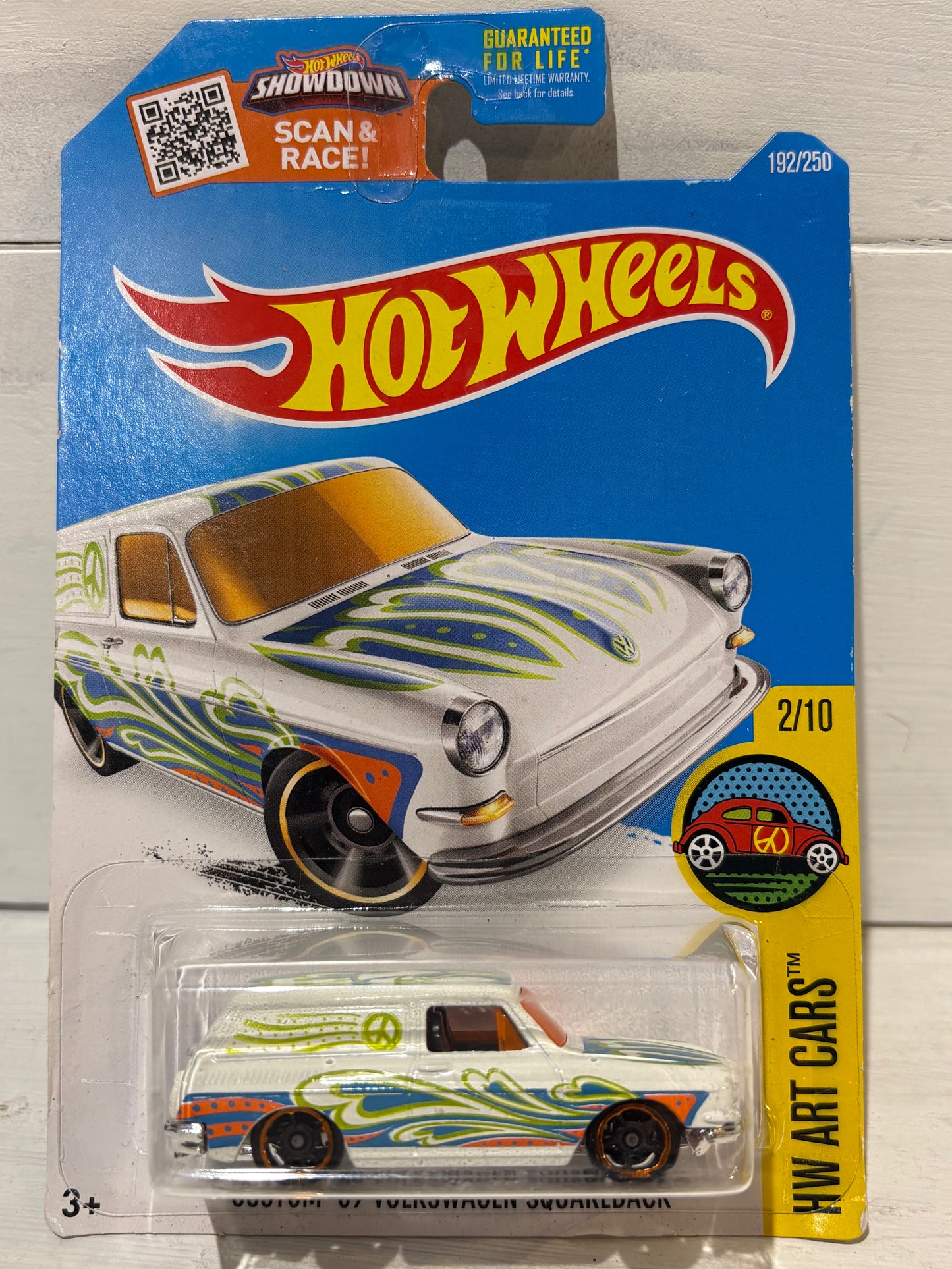 Hot Wheels - Custom ‘69 Volkswagen Squareback - HW Art Cars - White