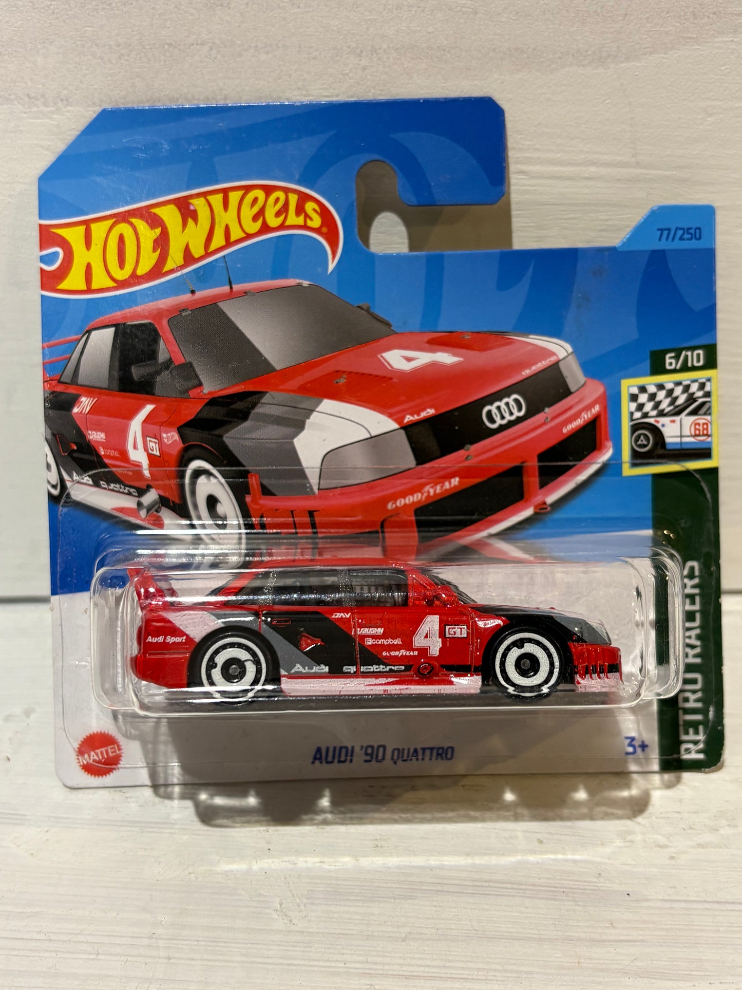 Hot Wheels - Audi ‘90 Quattro - Retro Racers - Red