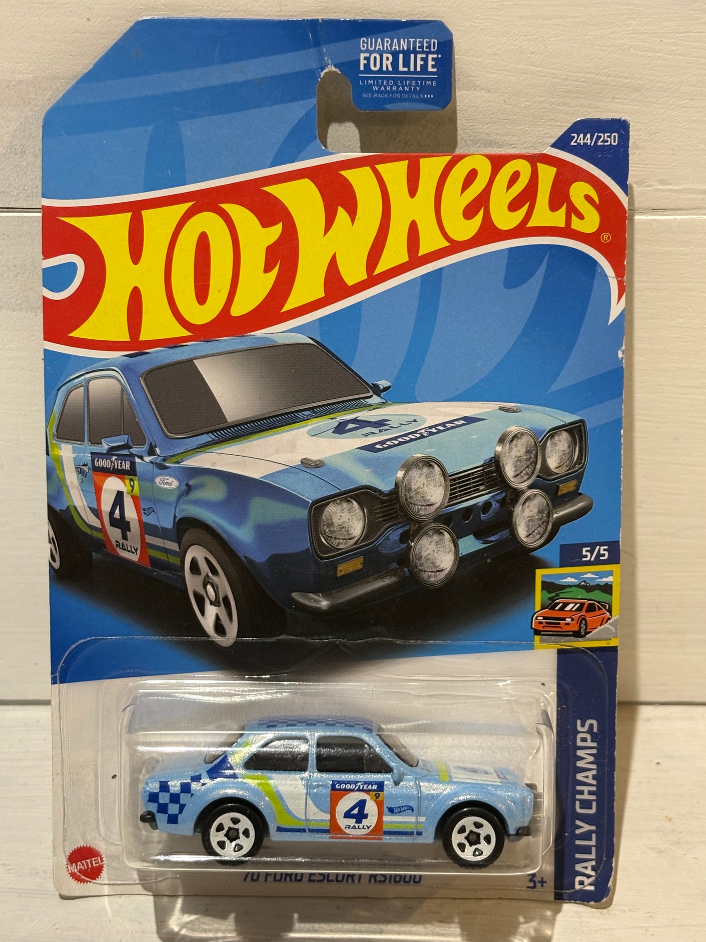 Hot Wheels - ‘70 Ford Escort RS1600 - Rally Champs - Blue