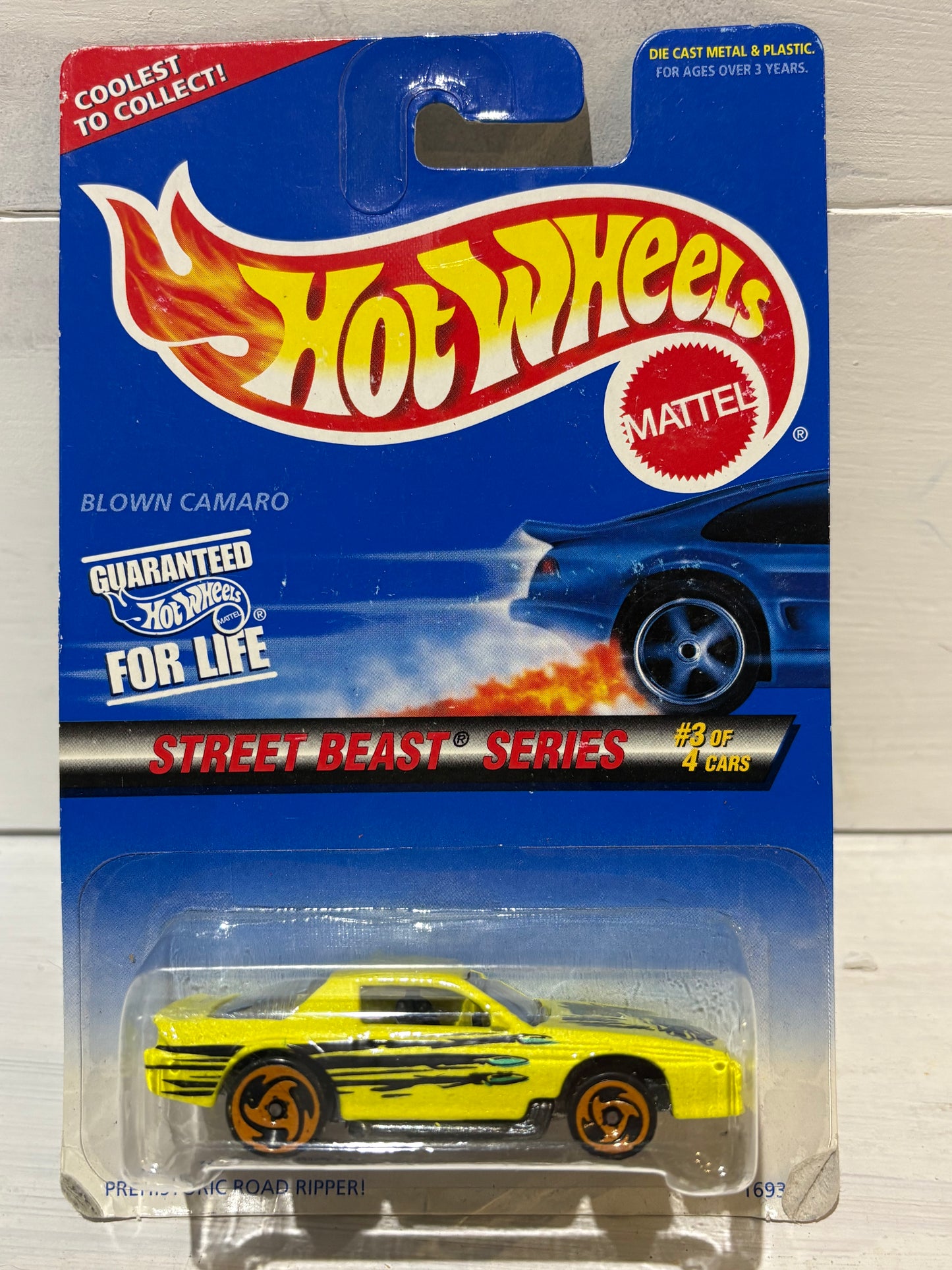 Hot Wheels - Blown Camaro - Street Beast Series - Neon Yellow
