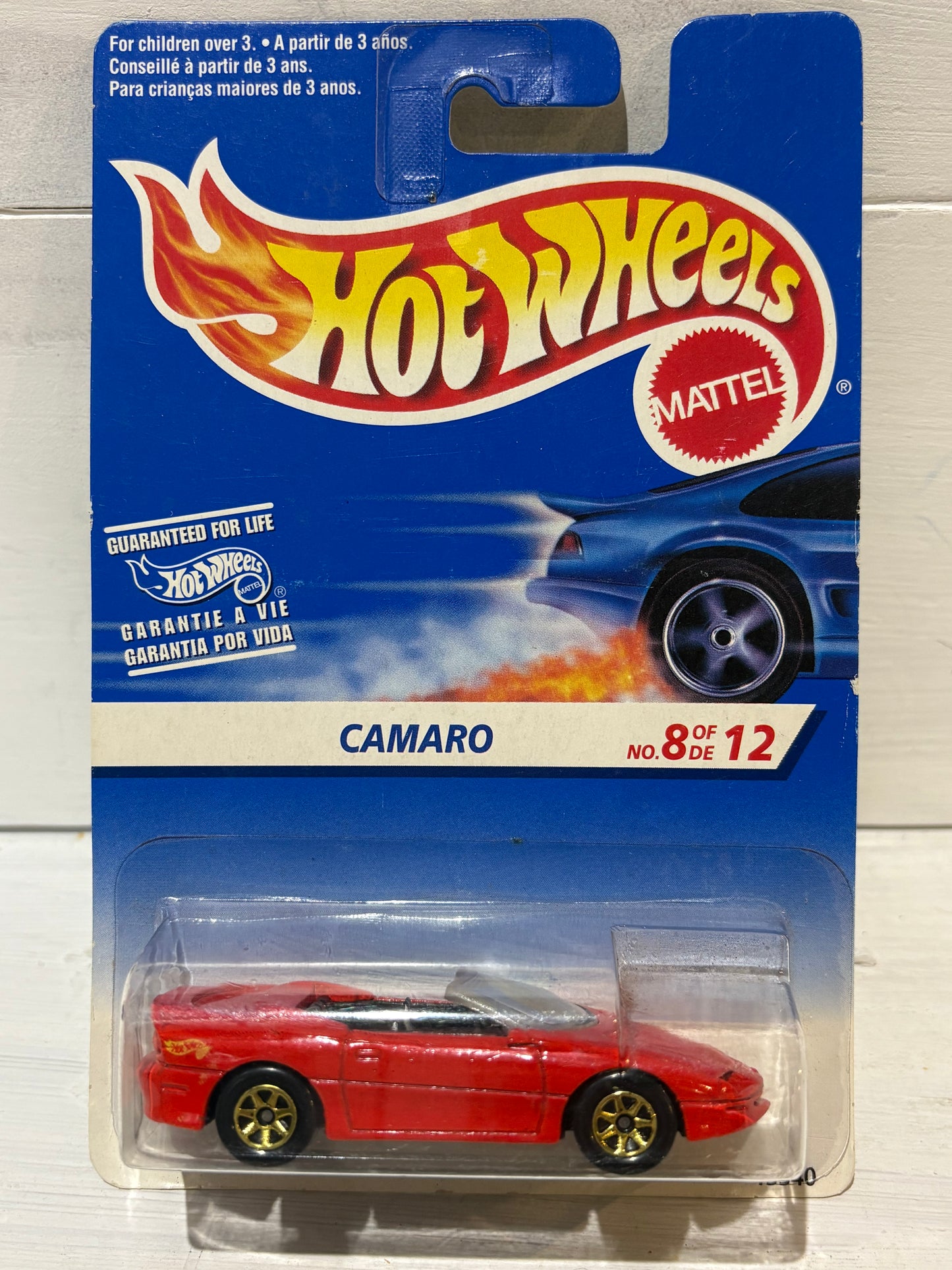 Hot Wheels - Camaro Convertible - Red with Gold 7sp wheels - Canadian Issue