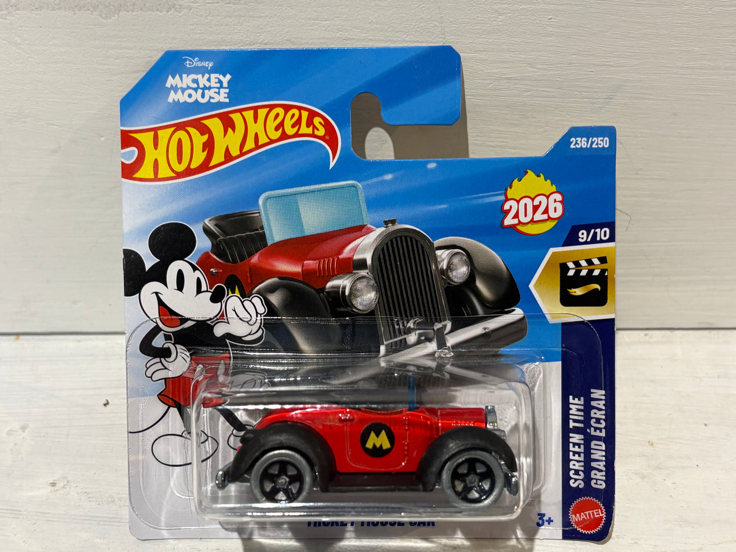 Hot Wheels - Mickey Mouse Car - Screen Time - Red